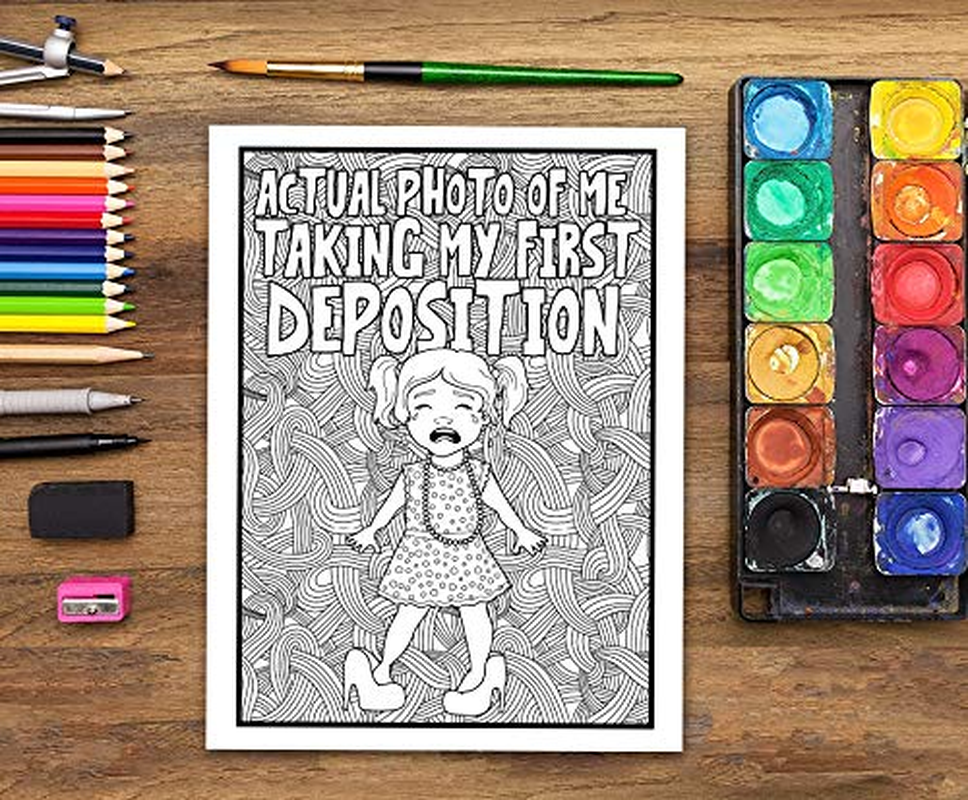 Lawyer Life: an Adult Coloring Book for Lawyers & Law Students image number 4