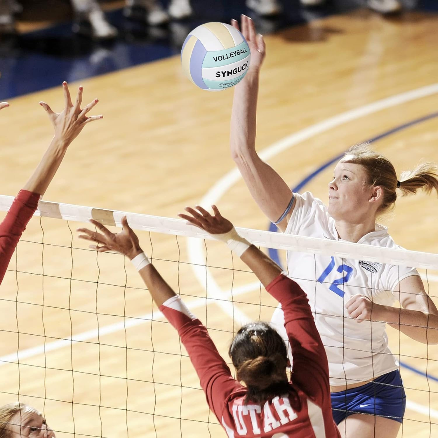 SYNGUCK Size 5 Volleyball,Official Soft Indoor Outdoor Volleyballs Sports Training Game Play Ball for Youth, Teenager, Adult image number 3