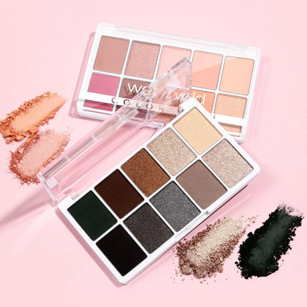 Wet N Wild Color Icon 10-Pan Eyeshadow Makeup Palette, Blue Lights Off, Long Lasting, Shimmer, Metallic, Glittery, Matte, Rich Smooth Pigment, Cruelty Free image number 6