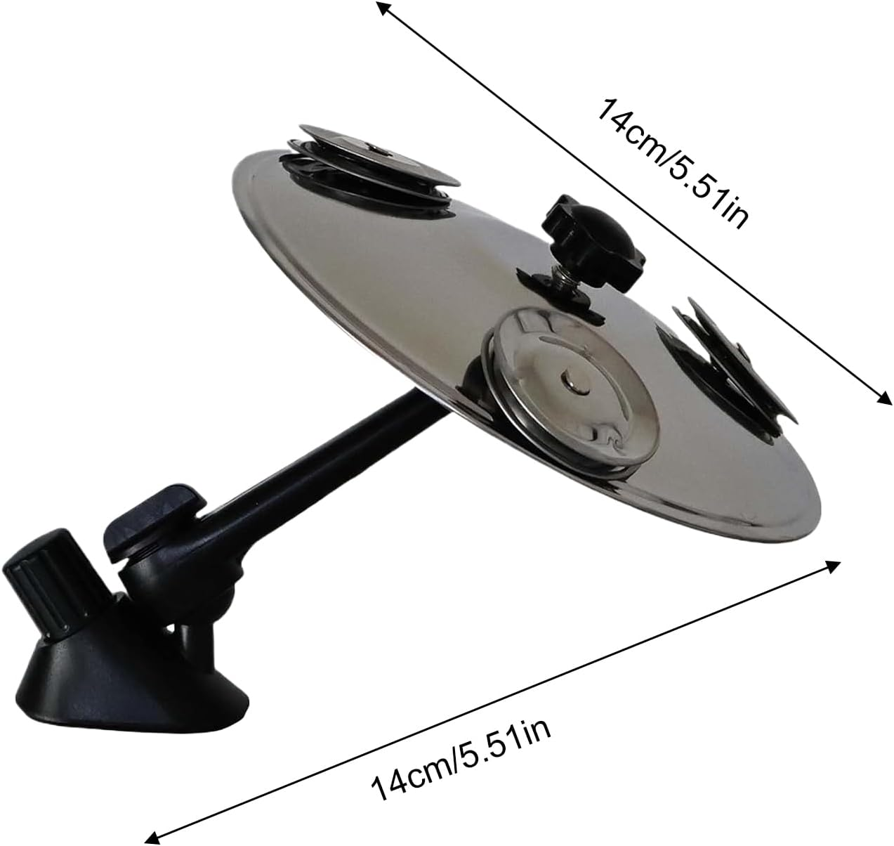 Car Symbol Drum Air Vent, Metal Drum Set Interior Accessory, Fun Dashboard Decoration, 14Cm, for Vehicles, Trucks, Rvs, and Family or Friend Bringing Entertainment image number 6