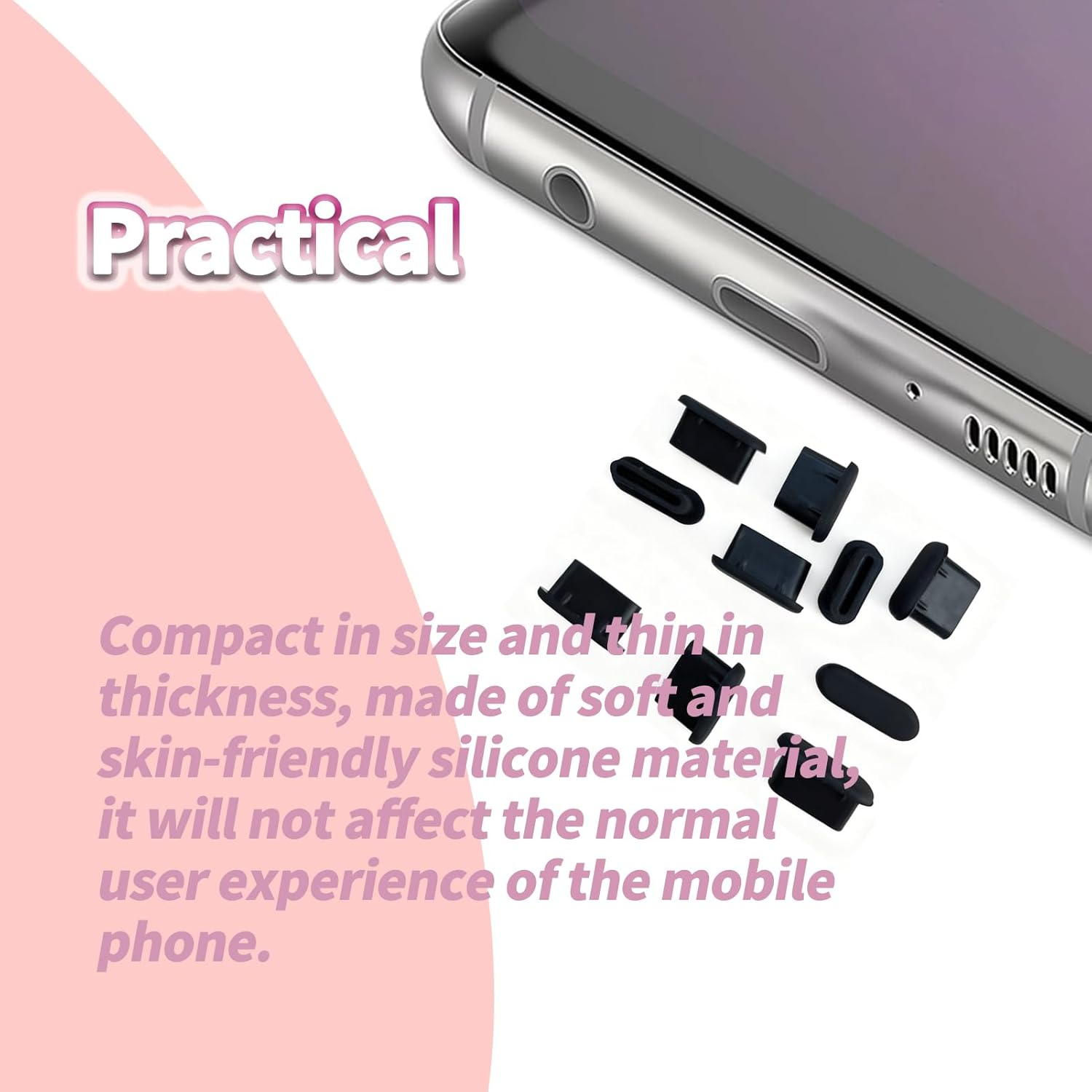 23 Pcs USB C Dust Protection Plugs Kit, Silicone Dust Cover Set with Mixed Colours and Cleaning Brush, Compatible for Type C Devices Ports Charging Protection Daily Carry Travel Work