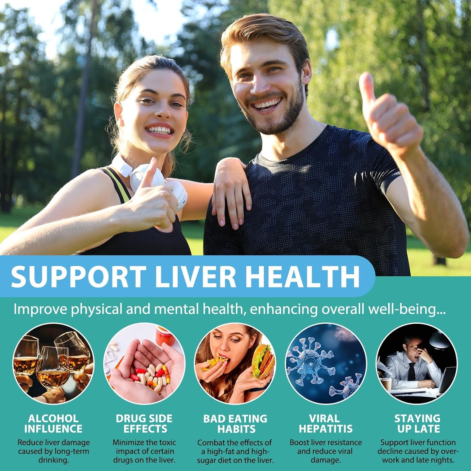 Liver Health Support Drops &ndash; Milk Thistle, Dandelion & Artichoke Blend &ndash; Natural Liquid Cleanse & Detox Support Formula &ndash; Liver Care Supplement &ndash; 60Ml Bottle image number 2