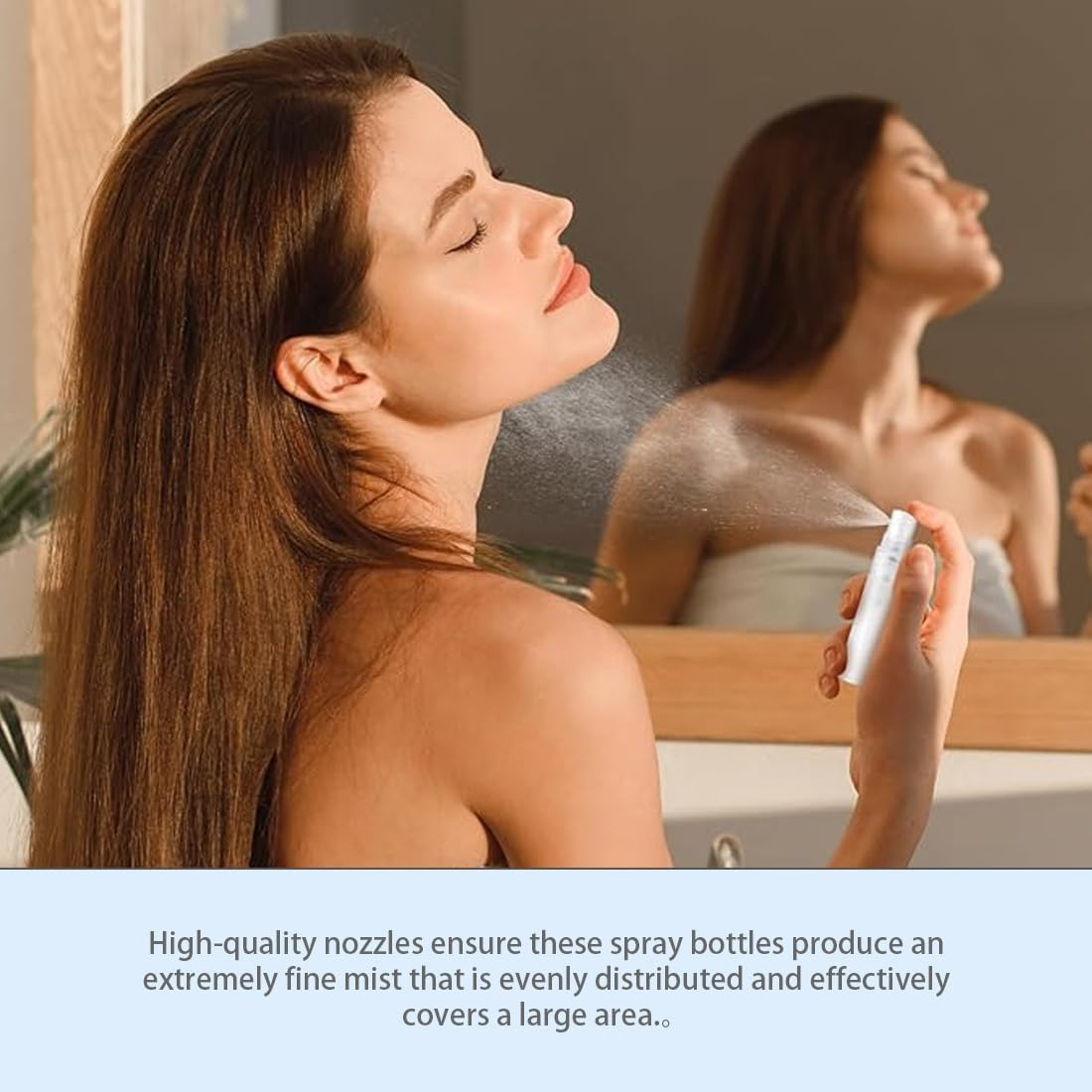 SIRLOMU 6 Pieces Plastic Perfume Refill Bottle, Portable Mini Perfume Spray Bottle, Empty Perfume Sample Bottle for Outdoor Travel (8Ml) image number 3