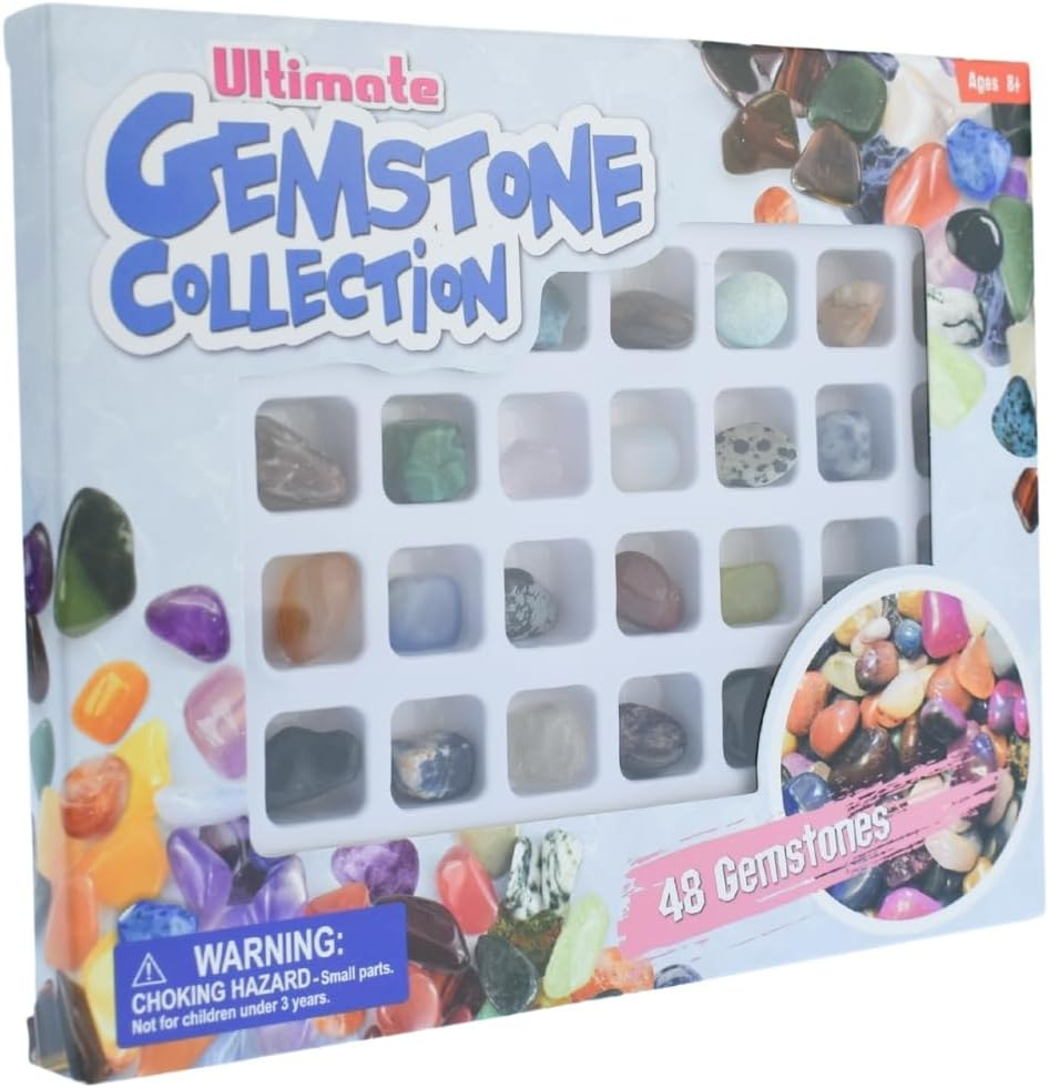 Kaper Kidz -ULTIMATE GEMSTONE COLLECTION 48PCS | Real Gemstones to Collect image number 4