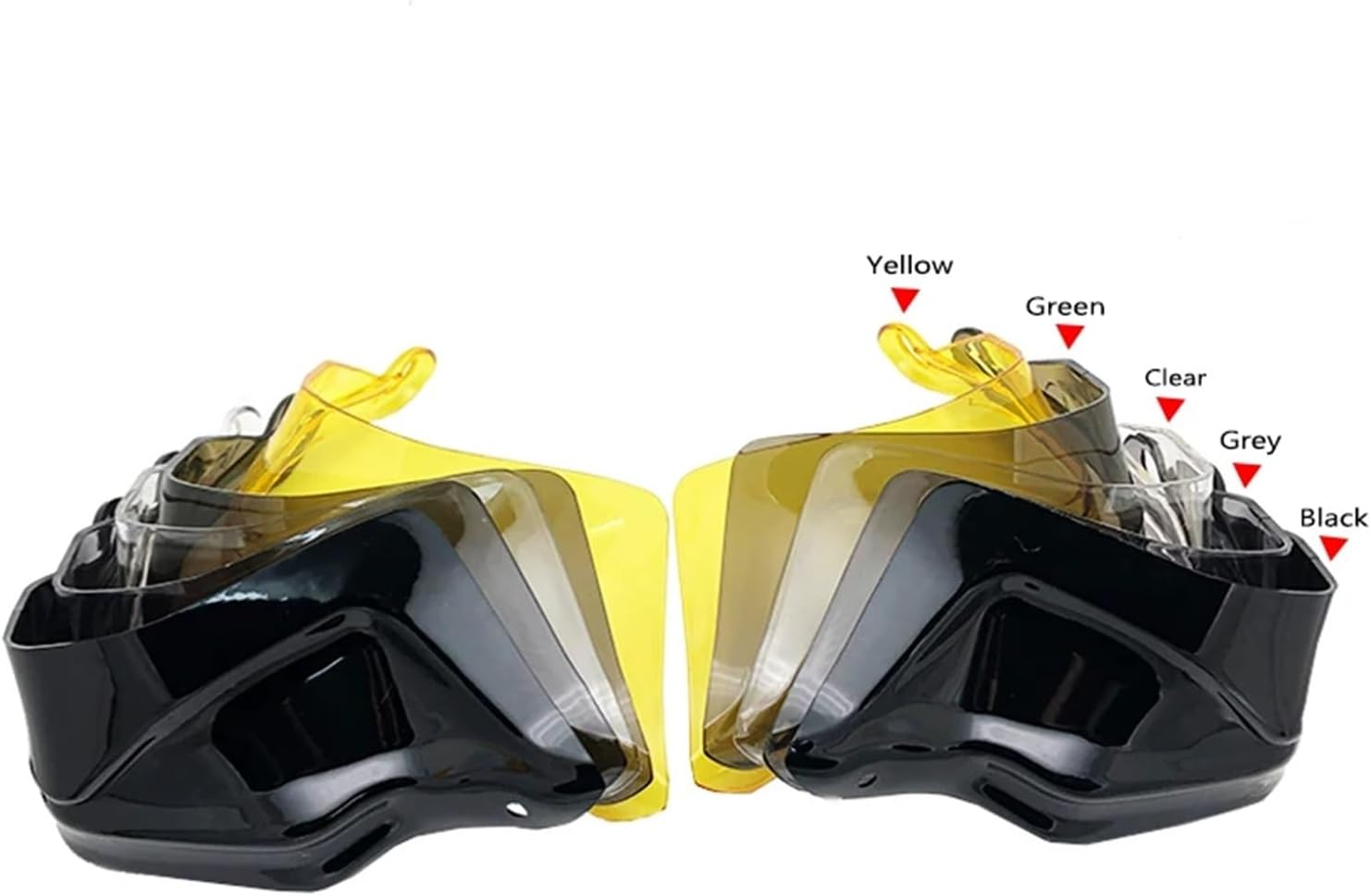Jiningxinxin Fit for R1200GS R1250GS LC F750GS F850GS F800GS ADV F900R F900XR S1000XR Handguard Shield Hand Guard Protector Windshield(Handguard Black) image number 2