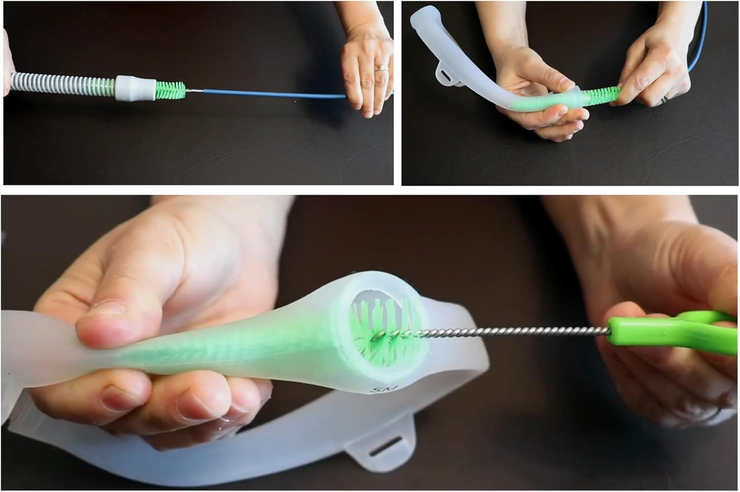 CPAP Tube and Mask Cleaning Brush, Suitable for All CPAP Hose Type,Brushes Diameter 15Mm and 19Mm, CPAP Hose Cleaning Brush Kit, Enhanced Your CPAP Machine and CPAP Mask image number 2