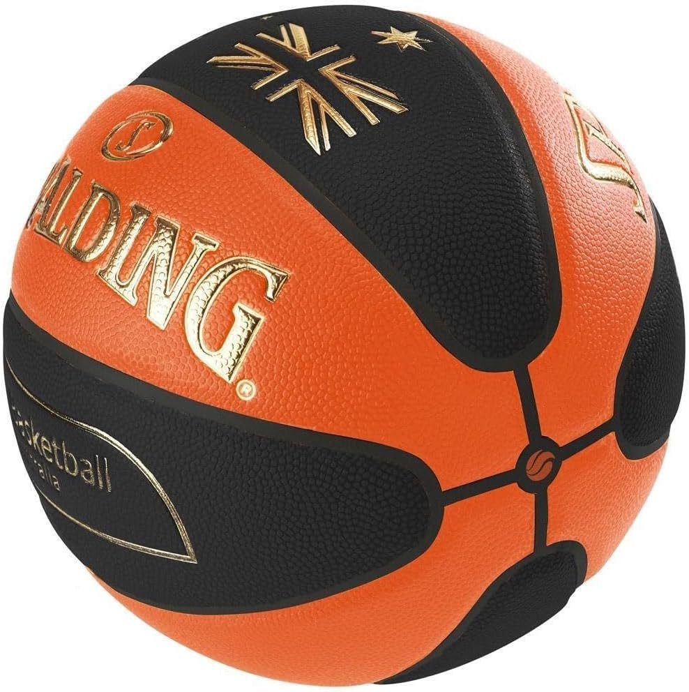 Spalding TF-1000 Legacy Official Basketball, Size 6, Black/Orange image number 1