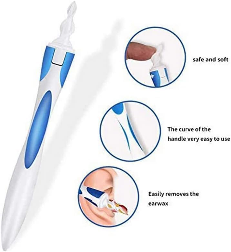 Earwax Remover Tool,Reusable Earwax Removal Kit Safe Ear Cleaner with 16 Pcs Soft and Flexible Replaceme image number 5