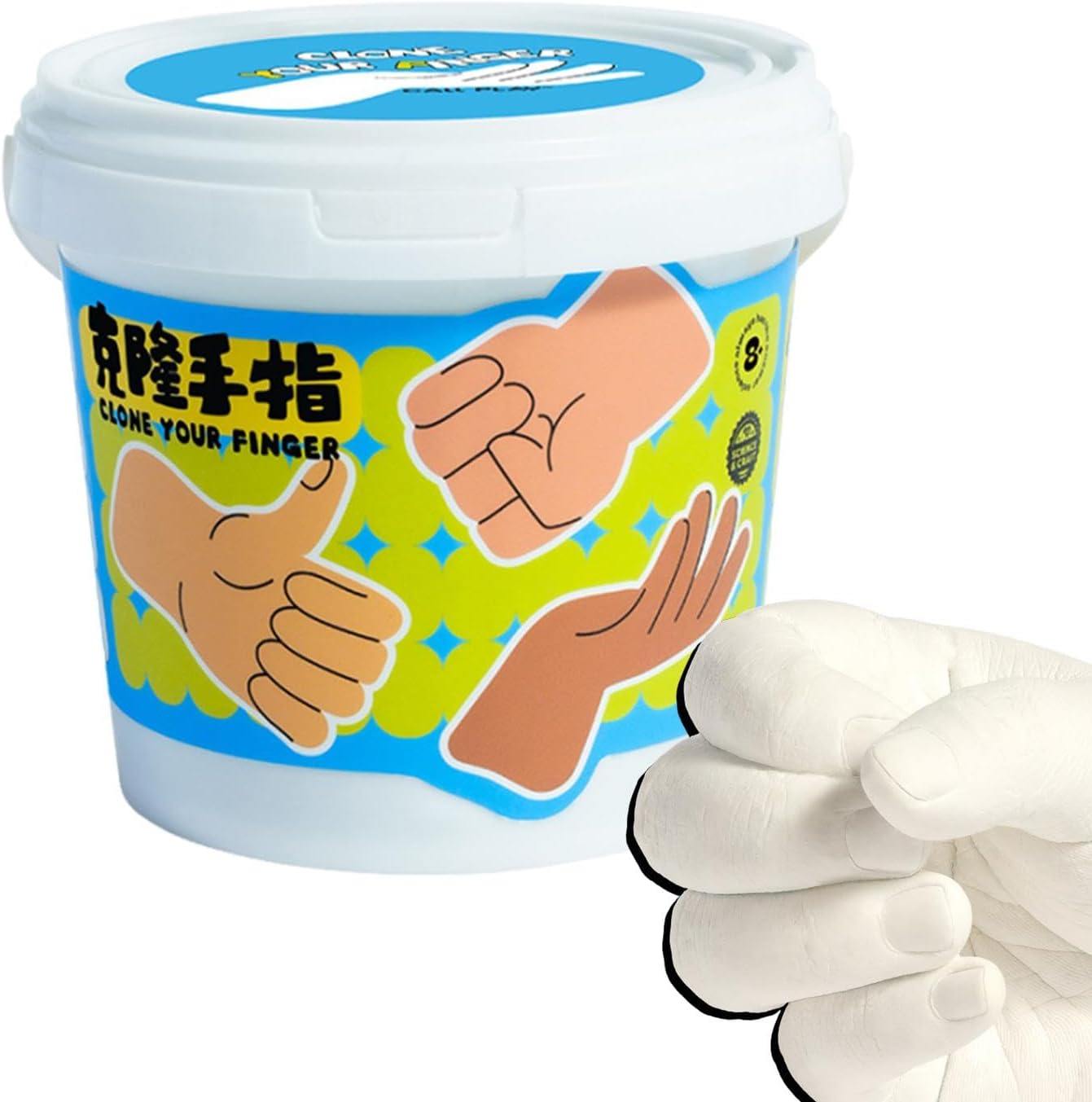 Plaster Hand Mold Casting Kit,Homemade Keepsake Sculpture for Kids - Plaster Mold, Creative Craft Hand Mold, Unique Hand Statue, Hand Casting Mold for Kids image number 6