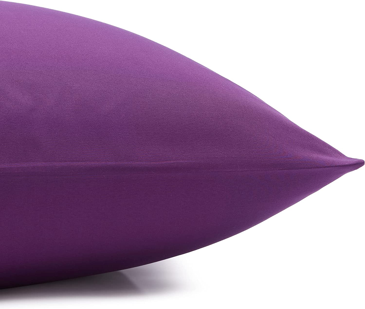 Amazon Basics Lightweight Super Soft Easy Care Microfiber Bed Sheet Set with 36-Cm Deep Pockets - Single, Plum image number 2