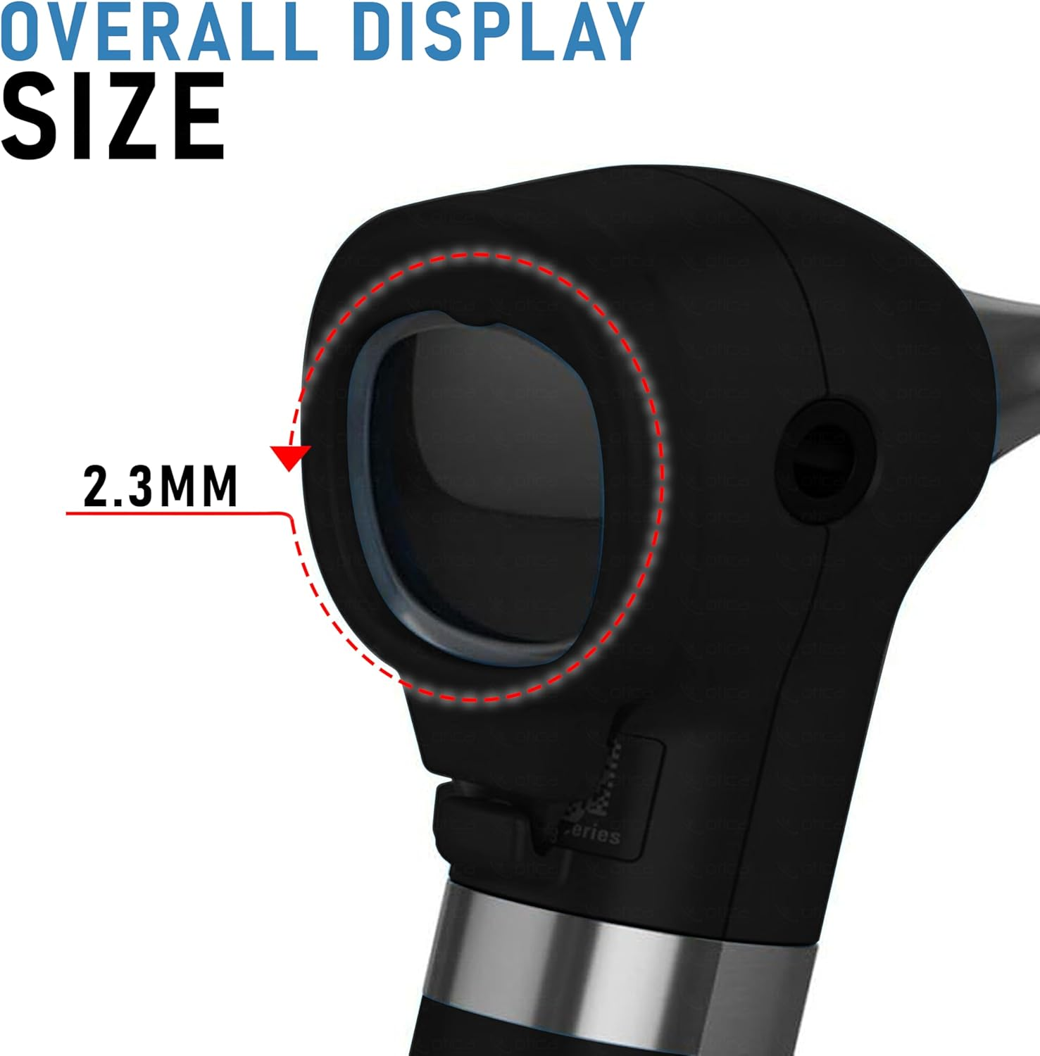 Welchallyn Pocket LED Fiber-Optic Otoscope with AA Battery Handle (Black) image number 4