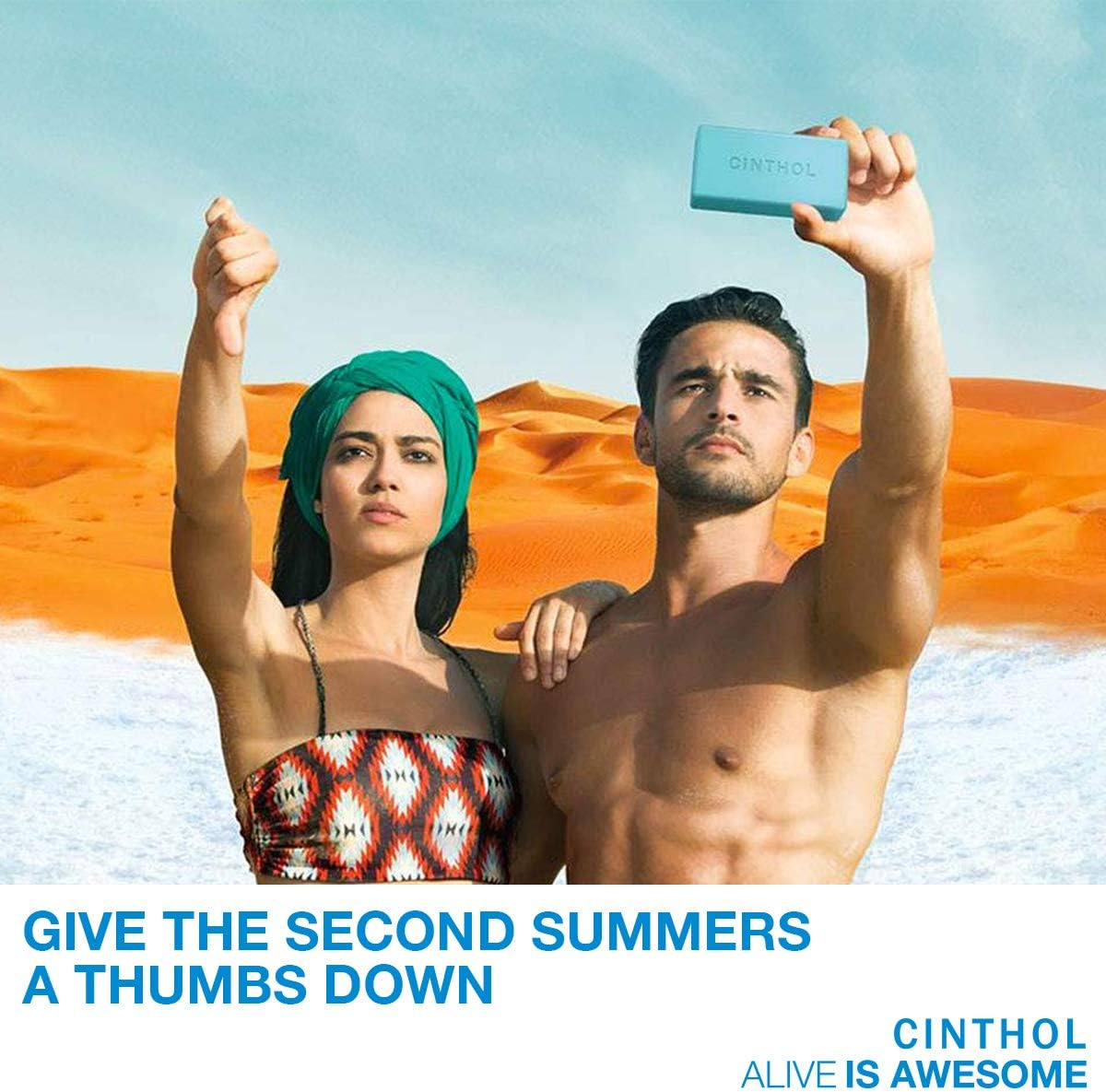 Cinthol Bath Cool Soap, 100G (Pack of 5) image number 2