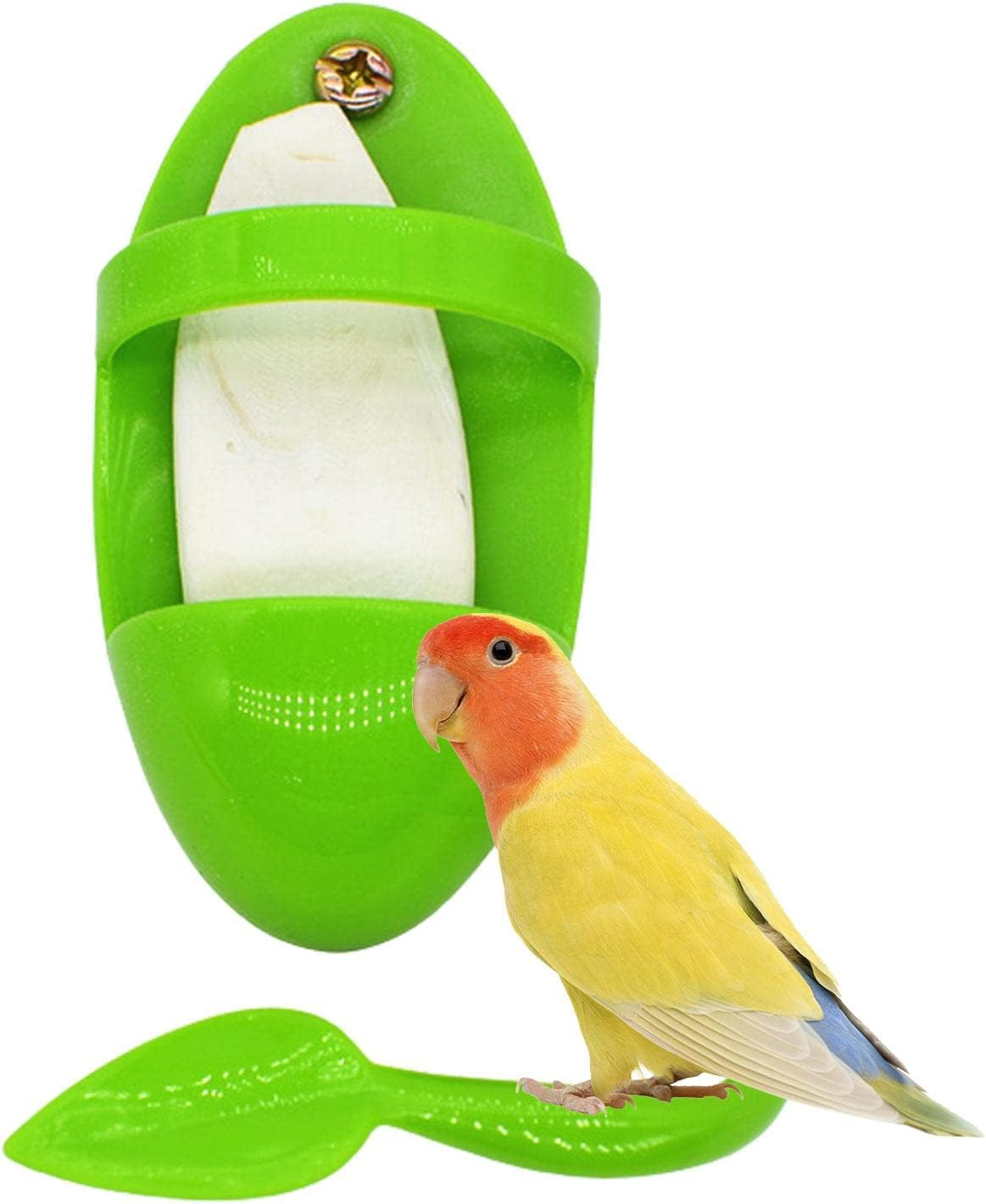 Cuttlefish Bone Holder for Birds - Feeder Cup for Budgies Accessories for Bird Cage, Food Storage for Cuttlefish Cuddle Bone Holders Cage Bowl Stand Perch
