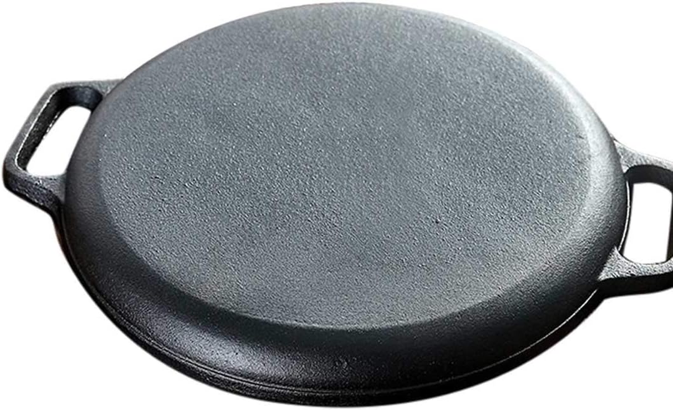 Cast Iron Frying Pan Skillet Steak Sizzle Platter 30Cm image number 1