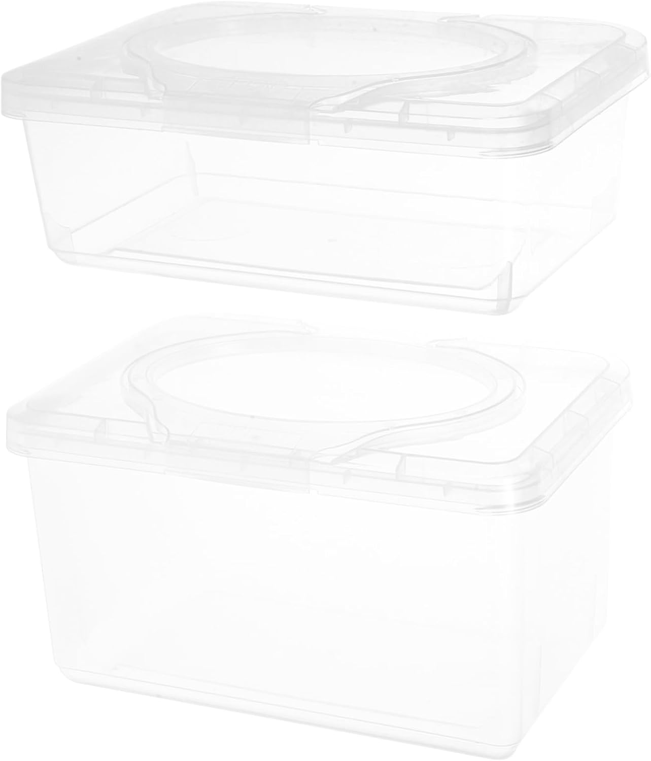 2Pcs Travel Wipes Dispenser Dustproof Wipes Storage Box for Car Outdoor Use Capacity for Organized Home Bathroom image number 5