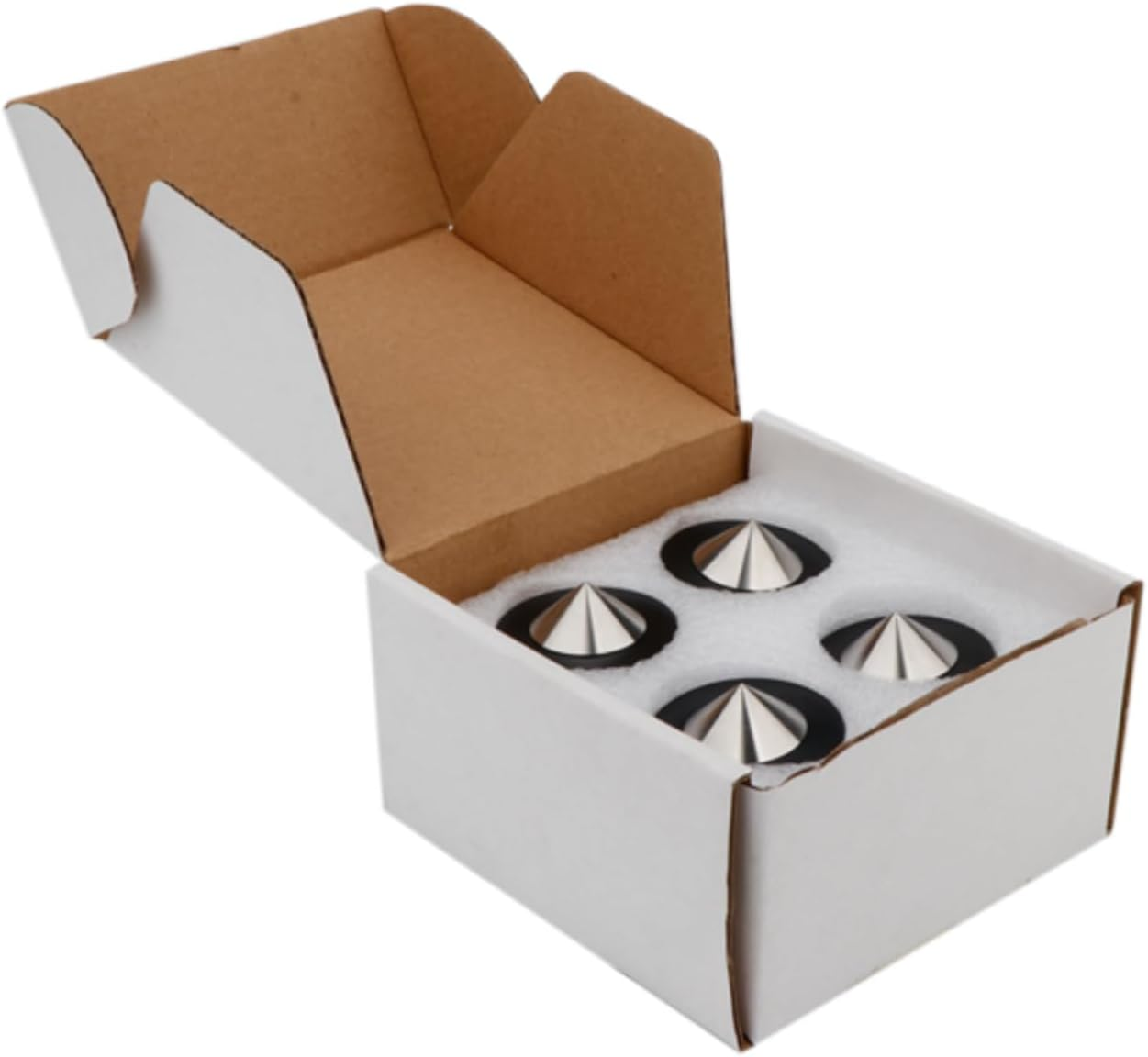 Monosaudio Hifi Speaker Isolation Feet 39X39Mm Speaker Spikes Pads Subwoofer Spikes Amplifier Feet for Audio,Speakers,Subwoofers, Home Theater,Turntable,Dac/Dvd Player(4 Sets, Black) image number 5