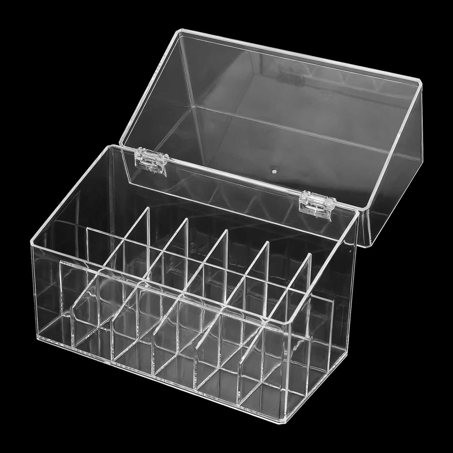 ATOMUS Lipstick Holder Display Case, 18 Slots Lipstick Organizer Storage with Dust Cover Transparent Acrylic Cosmetic Makeup Lipgloss Rack Holder image number 4