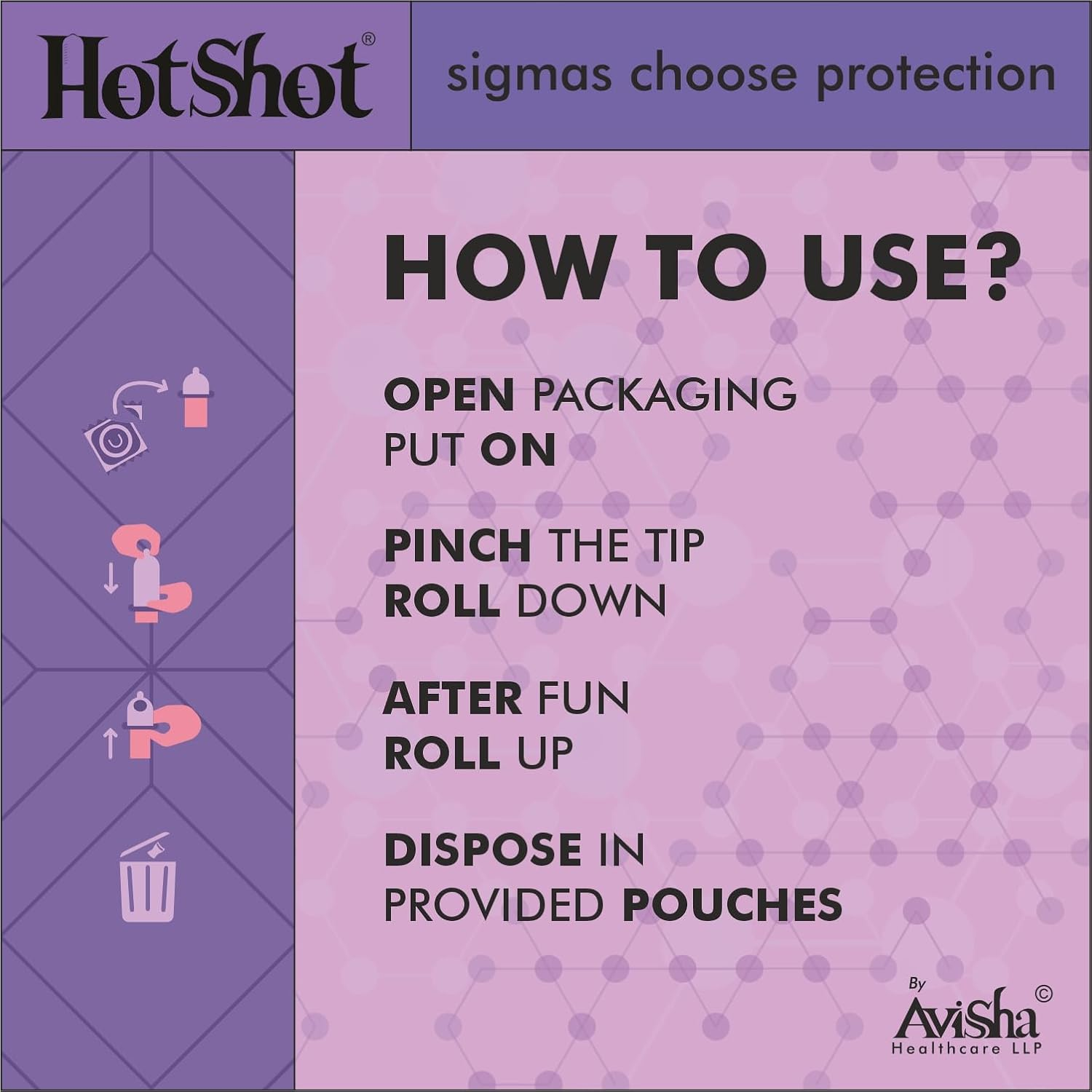 HOT SHOT Super Dotted Extra Time Condom for Men -10 Count image number 1