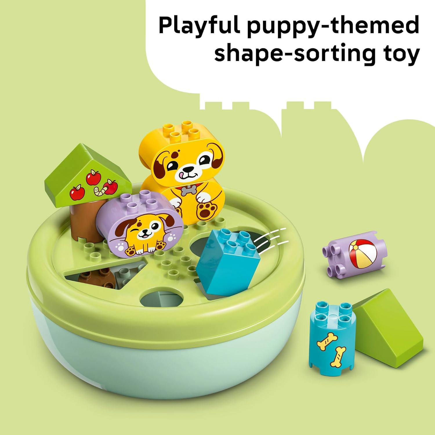 LEGO&reg; DUPLO&reg; My First Shape Sorter: Puppy House 10441 Toddler Toy Encourages Creative Role Play and Fine Motor Skills, Packed with Learning Activities for Preschoolers Aged 18 Months and Up image number 2