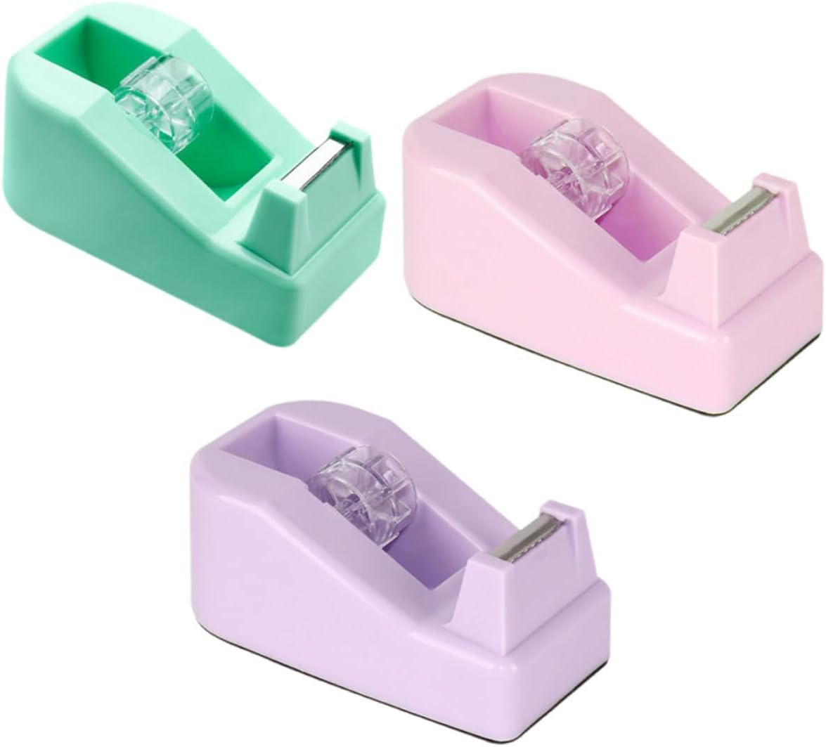 JEWEDECO 3Pcs Tape Machine Replacement Refill Tapes for Office Accessories Desk Wide Dispenser image number 1