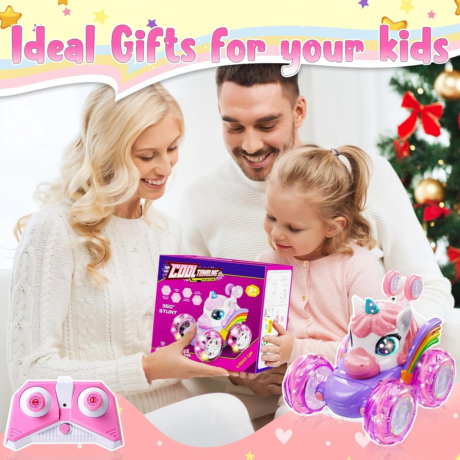 Kikikid Unicorn Remote Control Car