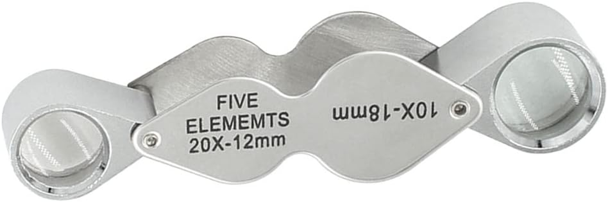 20X 10X Jewellers Loupe Magnifying Glass Triplet Dual Lens with Exquisite For image number 2