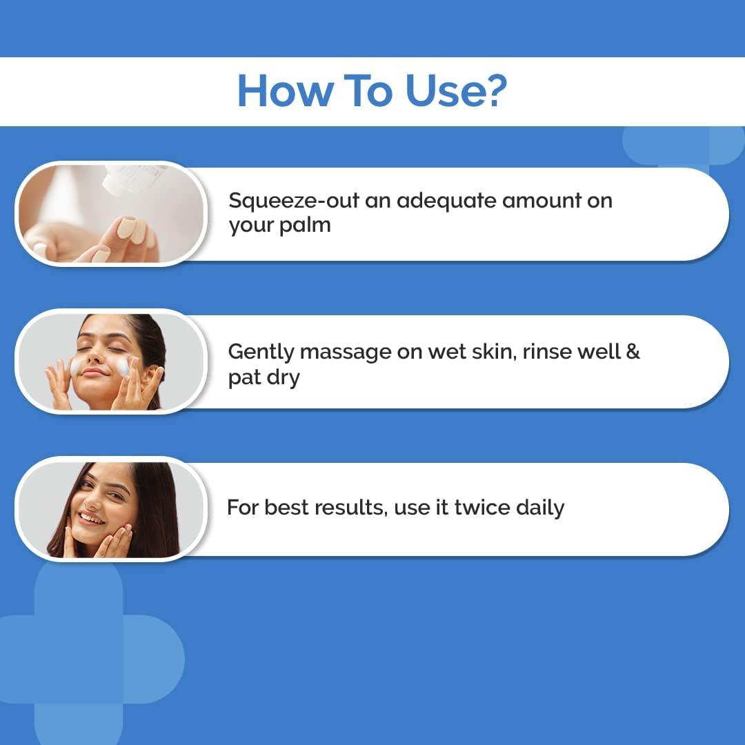 The Derma Co Oil-Free Daily Face Wash with Hyaluronic Acid, Glycolic Acid Multivitamins for Clear Hydrated Skin - 100Ml image number 2