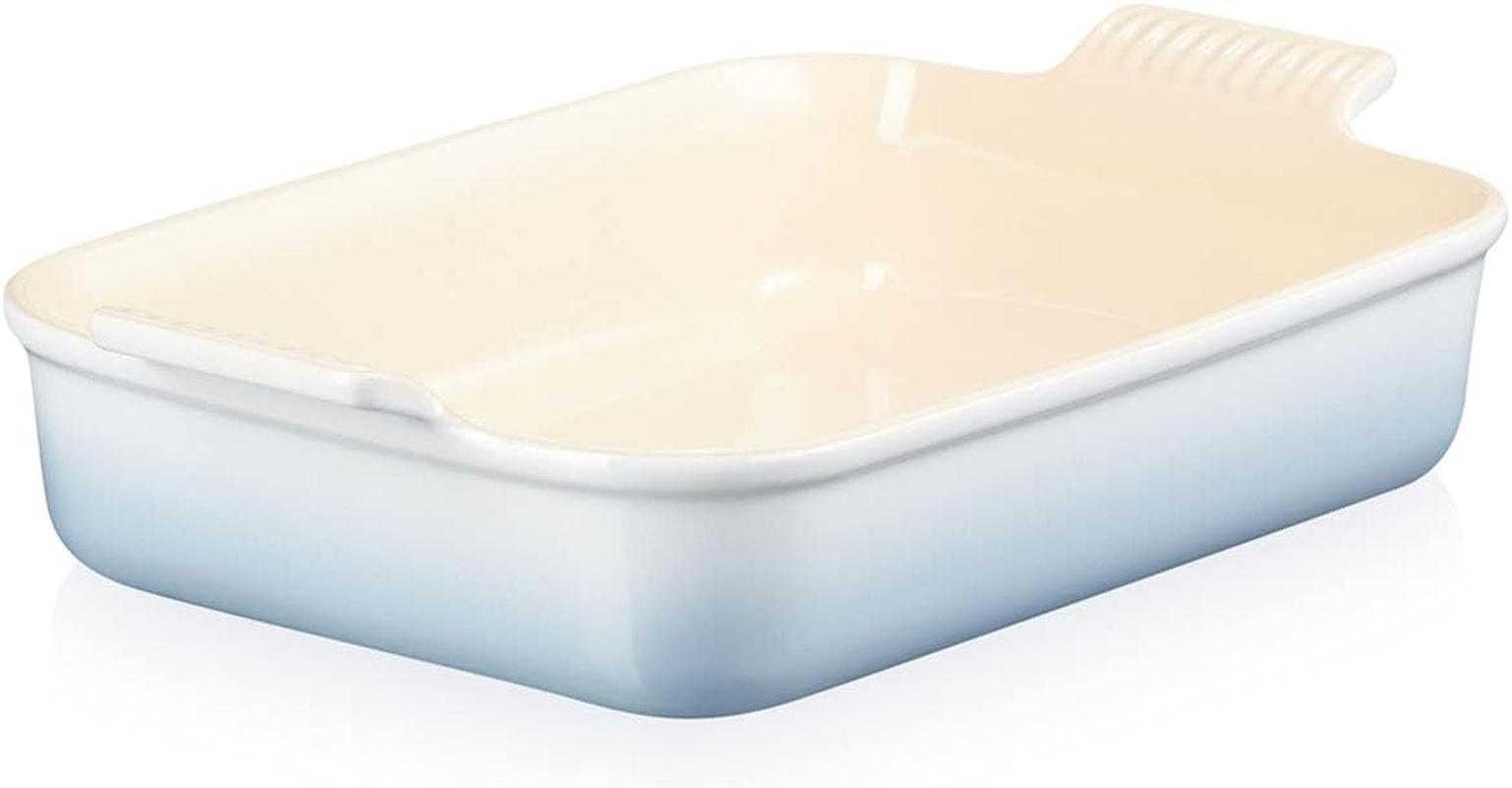 Le Creuset Heritage Rectangular Dish, Stoneware, 32 Cm, 2.31 Kg, Coastal Blue, 71102324200001 image number 1
