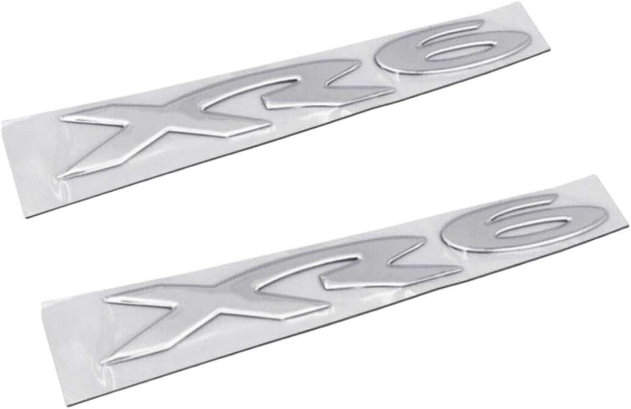 2Pcs Rear Boot Side Skirt Badge Replacement for Ford XR6 Badge BA BF FG Size 213Mm Long X 23Mm High