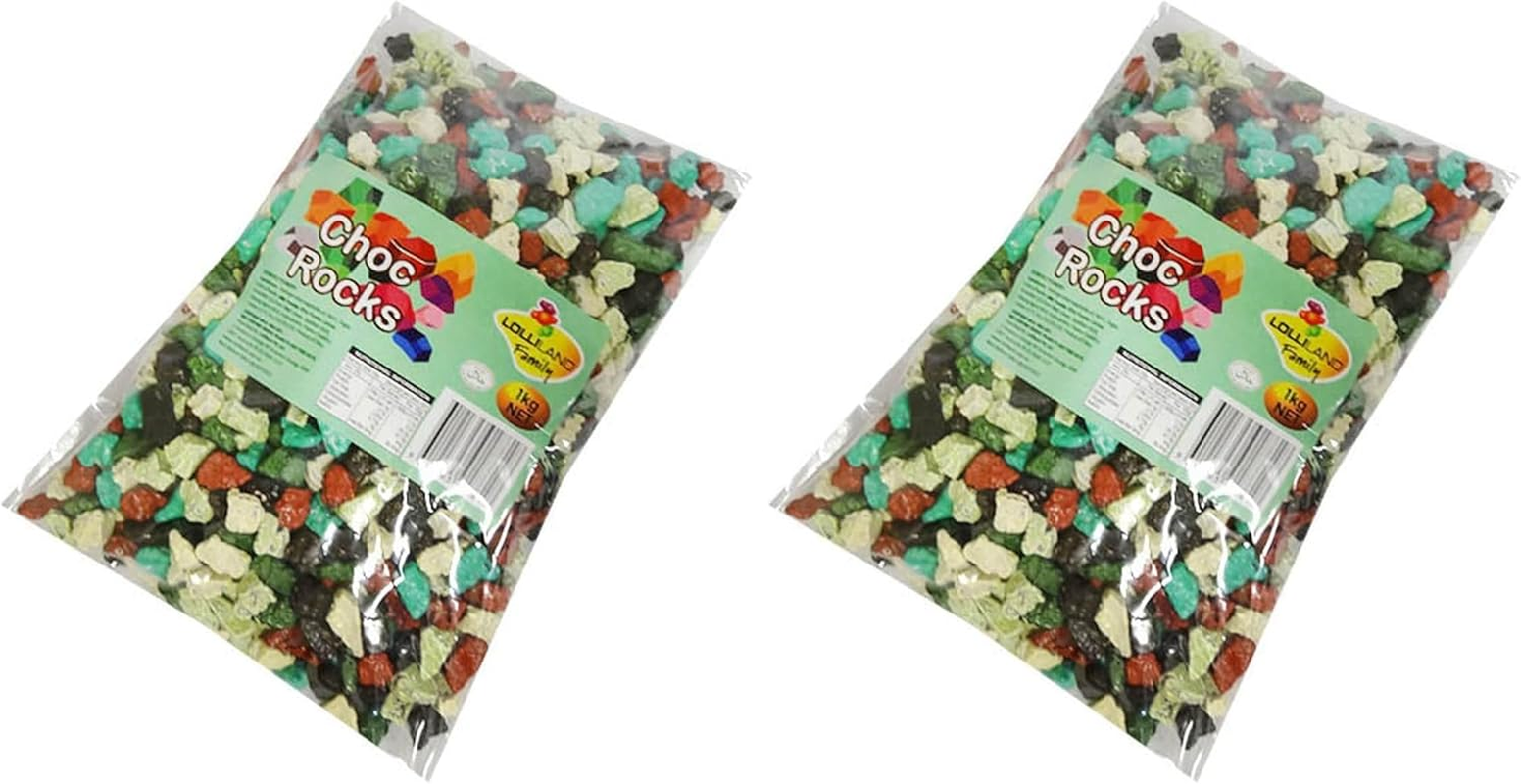 Lolliland Large Chocolate Rocks 1 Kg (Pack of 2) image number 1