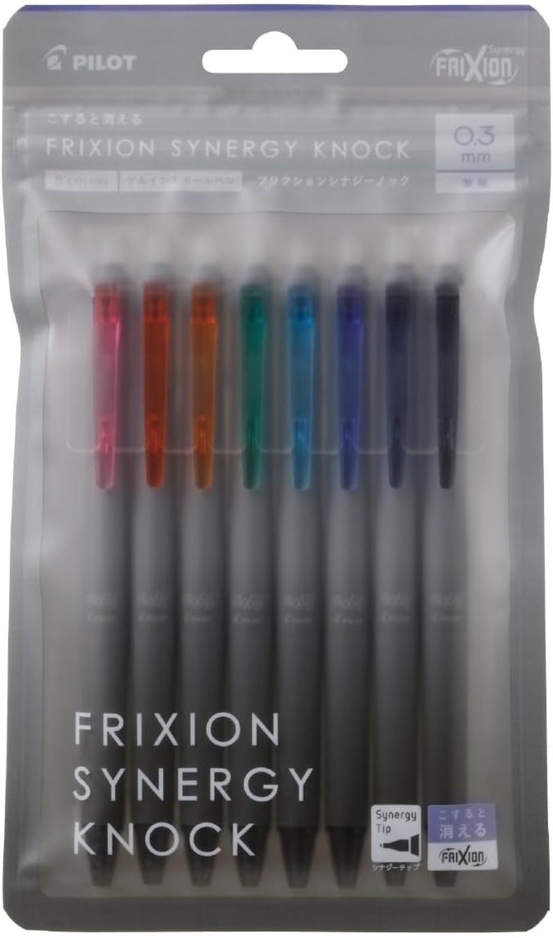 Pilot Frixion Synergy Knock, 8 Color Set image number 4