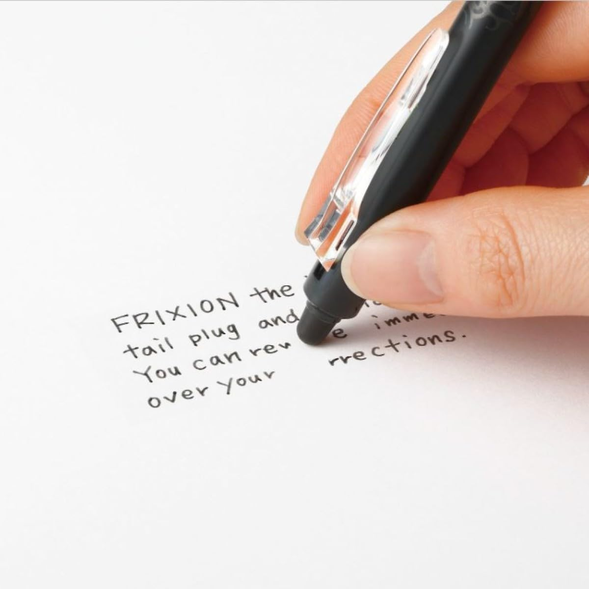 Pilot Frixion Design Series Retractable Erasable Gel Pen, 0.5 Mm, Purple Barrel, Black Ink image number 7