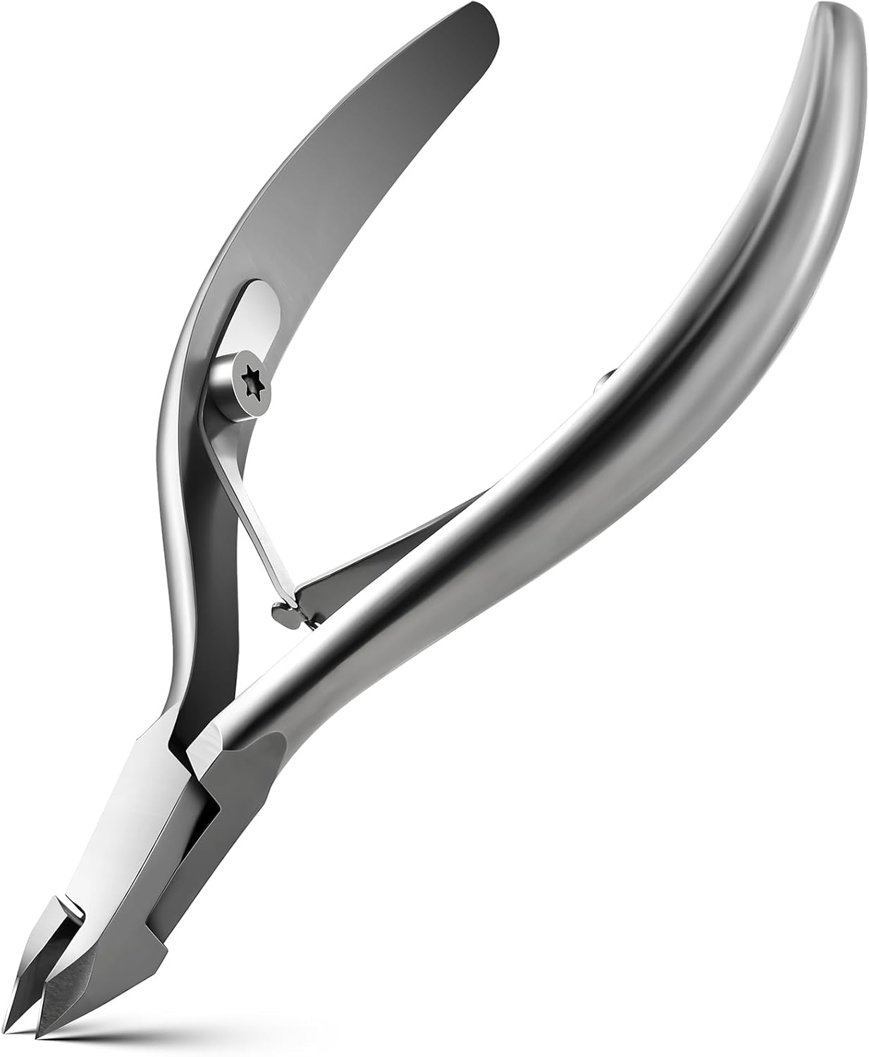 FVION Cuticle Nippers Stainless Steel Cuticle Nippers Extra Sharp with Precise Cut Cuticle Scissors Fine Cuticle Remover on Cuticle Fingers and Toes (4 Mm)