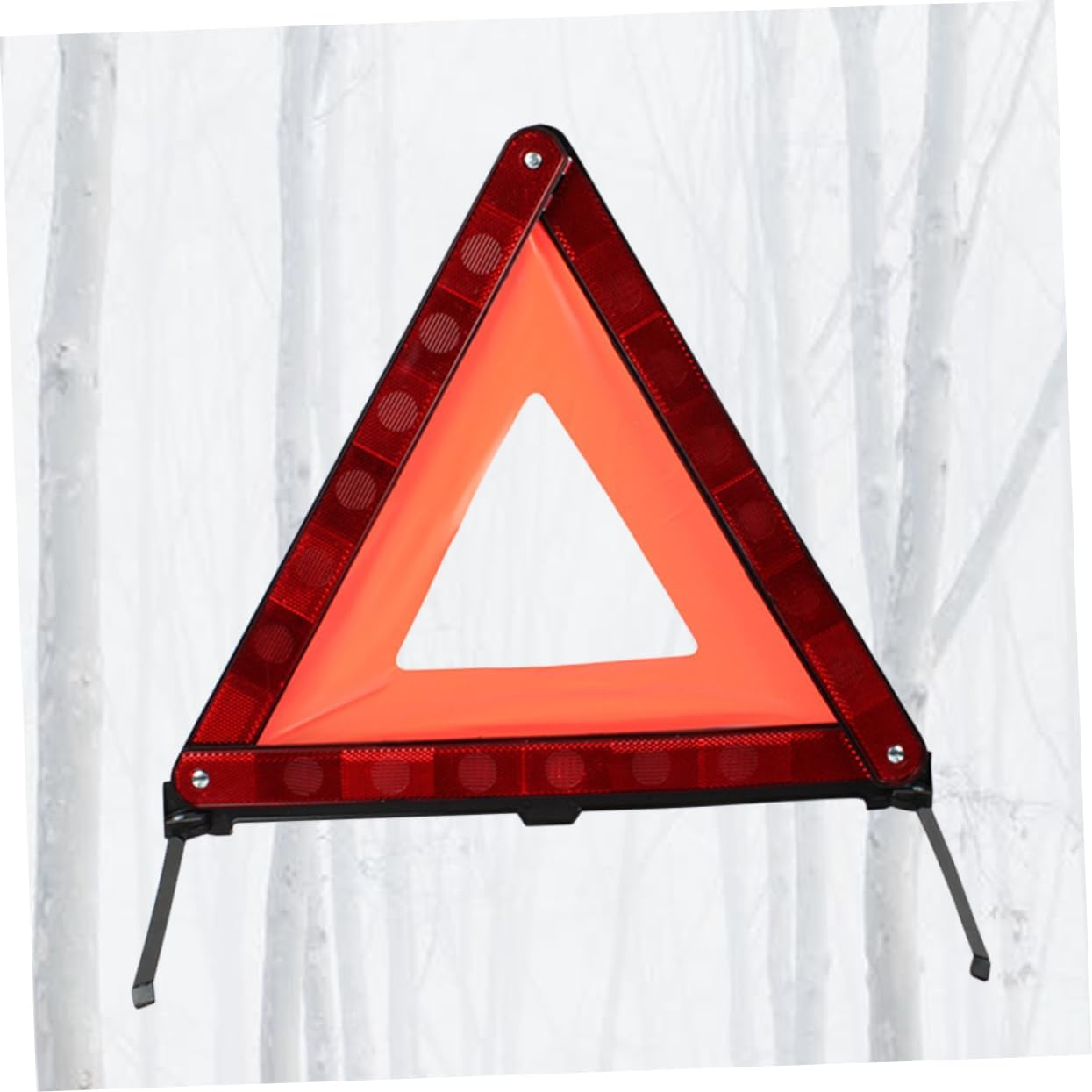 ULTECHNOVO Reflective Red Triangle Warning Sign Roadside Safety Triangle Emergency Car Warning Sign for Vehicle Breakdown and Road Safety image number 5