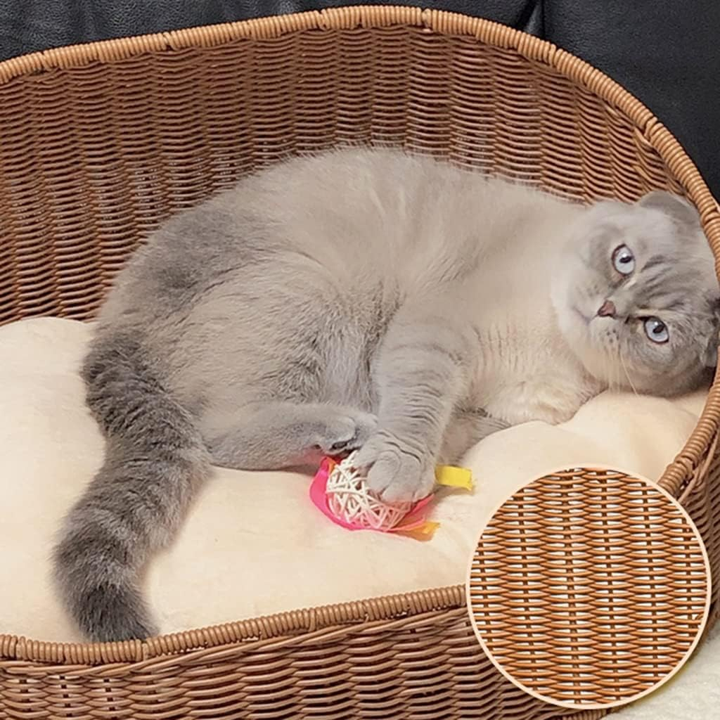 Rattan Cat House Summer Cat House Universal Dog House Cat Climbing Frame Indoor Pet House