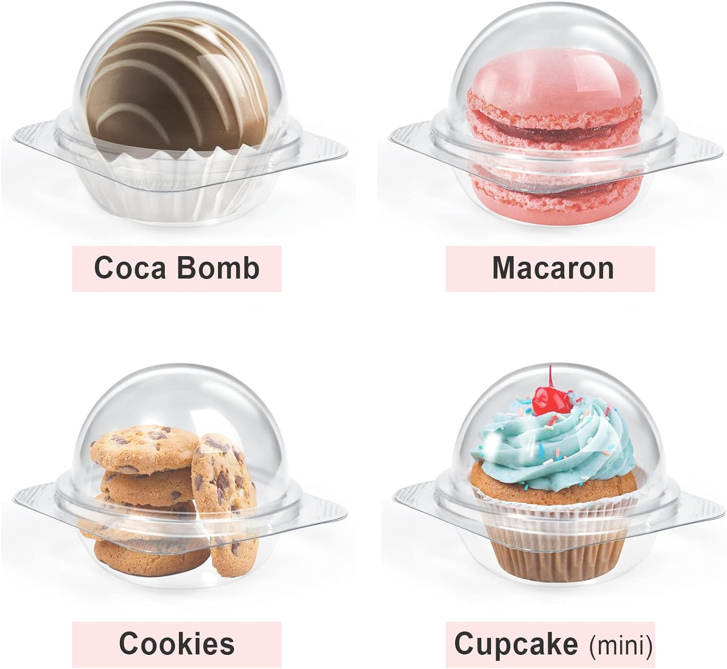 Cocoa Bomb Boxes Spherical Chocolate Bomb Package Box Small Cupcake Box 50 Pack