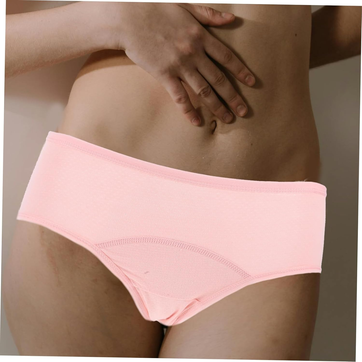 NOLITOY Leakproof Women Panties Breathable Cotton Period Underwear for Heavy Flow Days Soft and Comfortable Leakproof Briefs for Women Grey