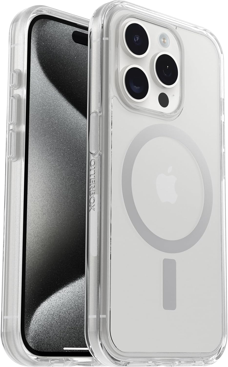 Otterbox Iphone 15 Pro (Only) Symmetry Series Case - Black, Snaps to Magsafe, Ultra-Sleek, Raised Edges Protect Camera & Screen (Ships in Polybag, Ideal for Business Customers)