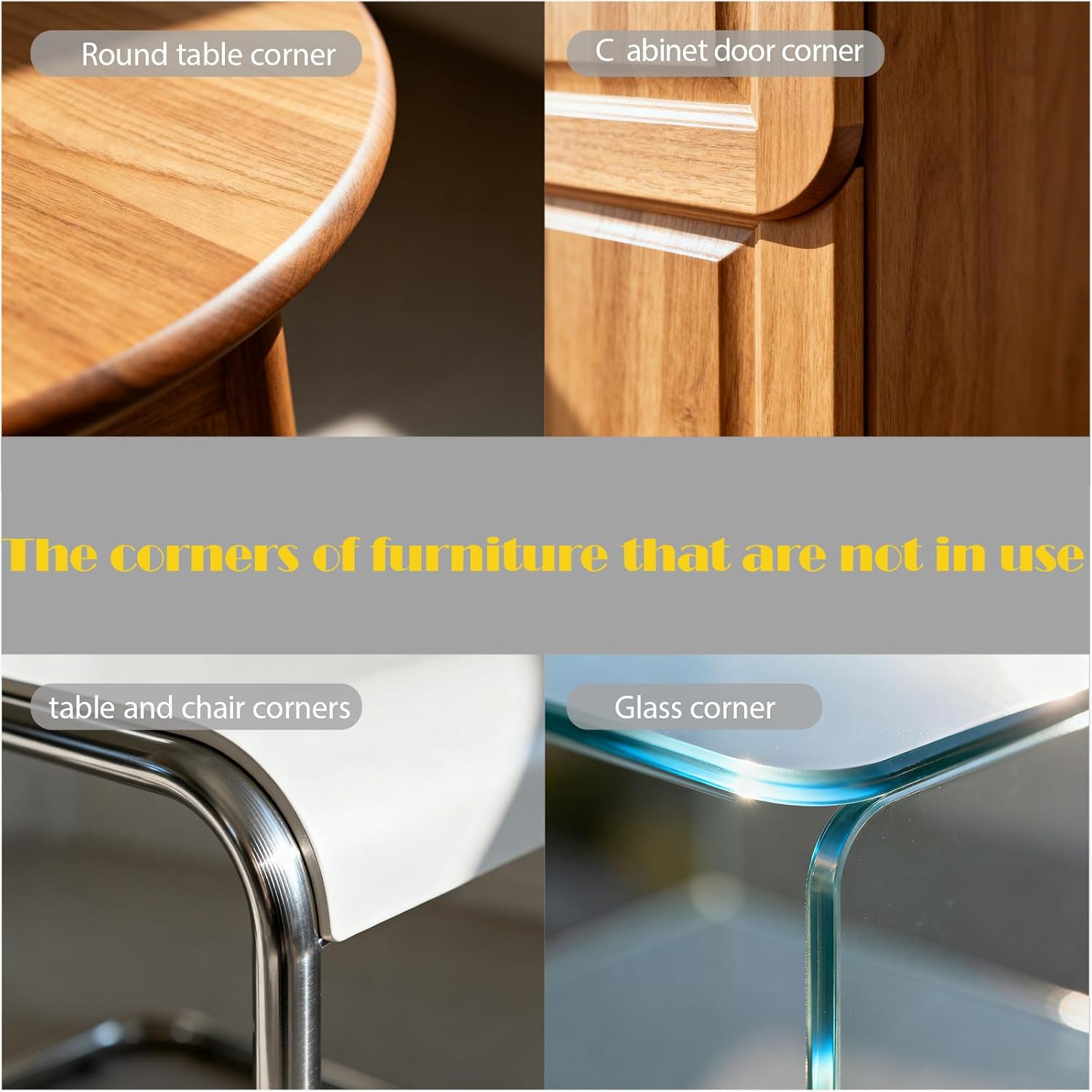 24Pcs Baby Proofing Corner Protector,Table Corner Protectors for Baby,Child Safety Guards & Locks to Cover Sharp Furniture & Table Edges （Teardrop Style） image number 2