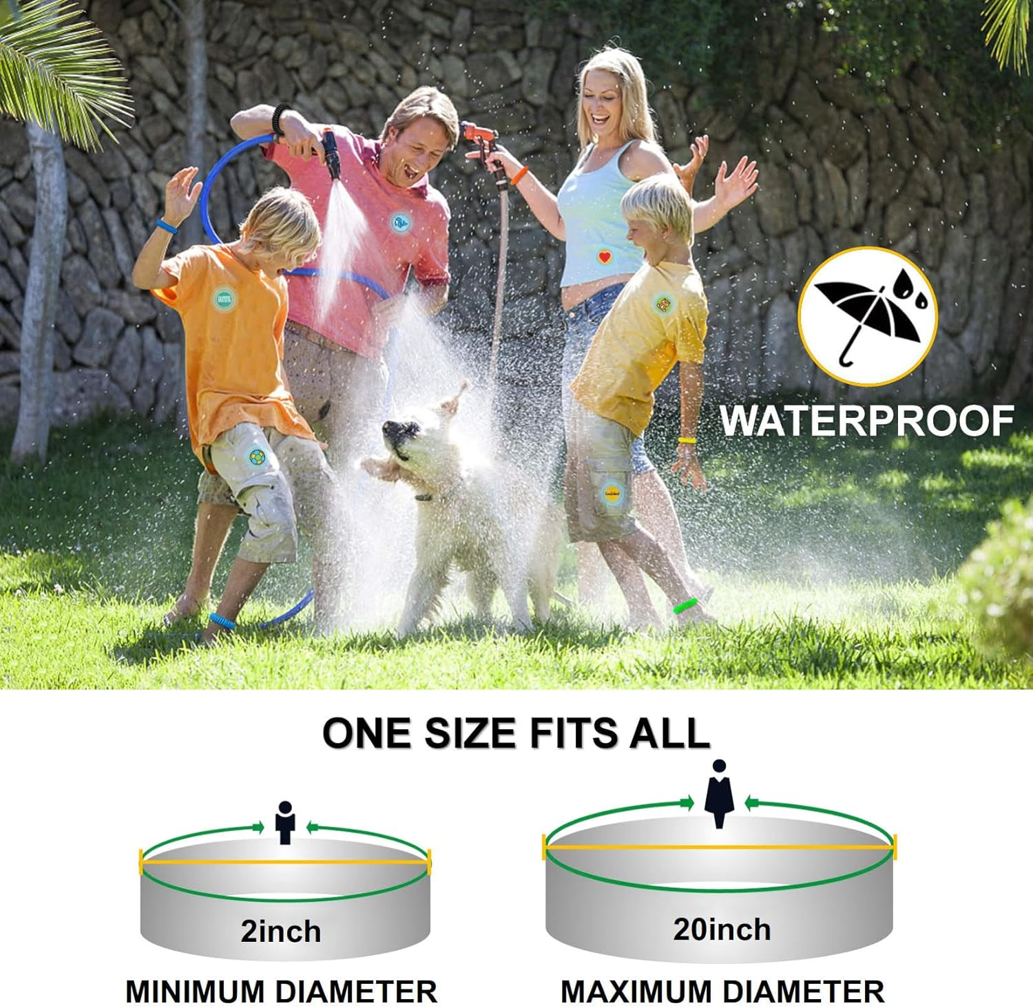 Mosquito Repellent Bracelets 48 Pack Individually Wrapped Mosquito Repellent Bands for Kids and Adults with 24 Pcs Mosquito Repellent Stickers for Indoor and Outdoor Protection image number 5