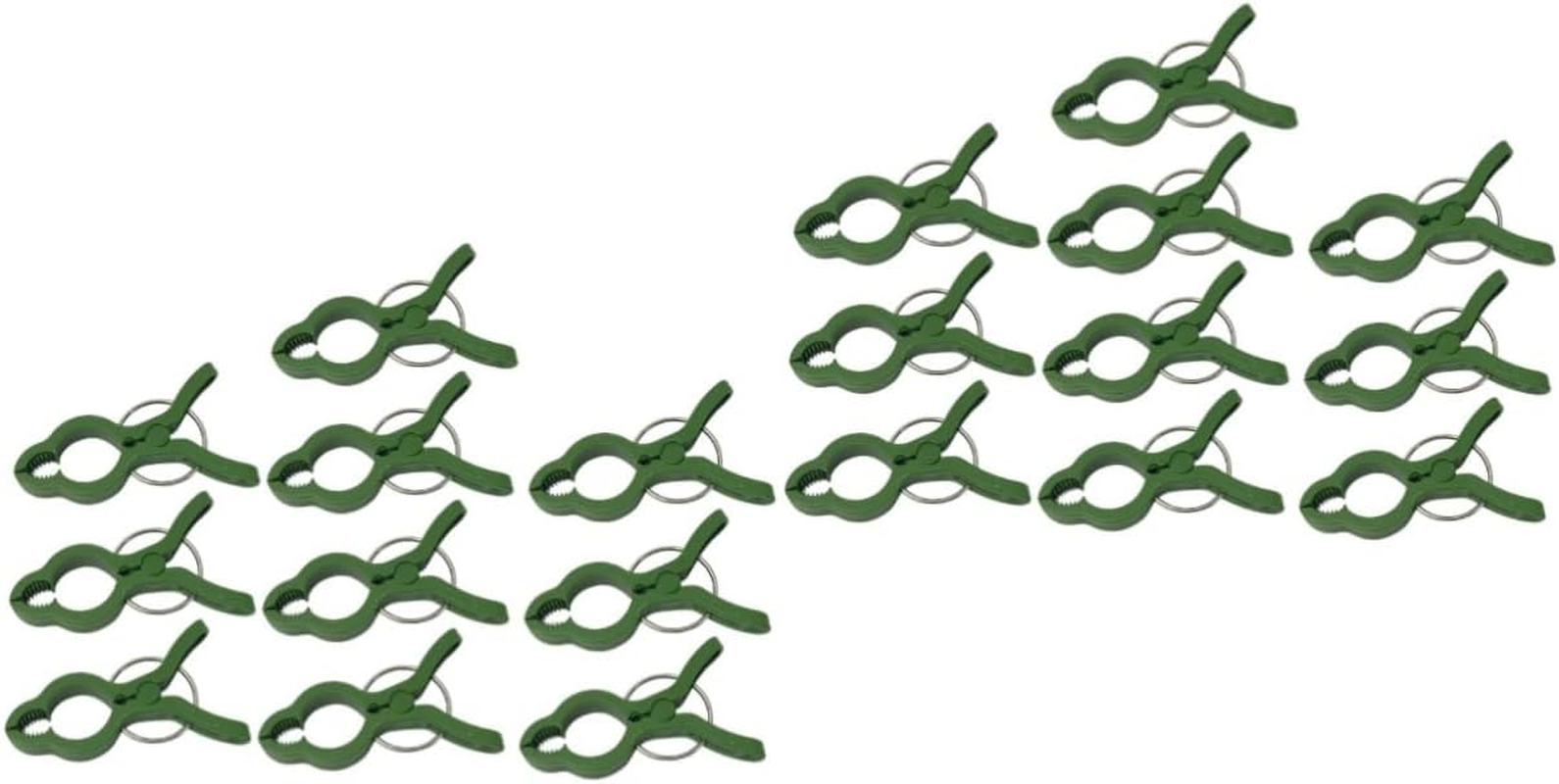 OFFSCH 20Pcs Green Plant Fixing Clips for Potted Branches Easy to Install Gardening Clips for Neat Plant Support and Organization for Orchids image number 1