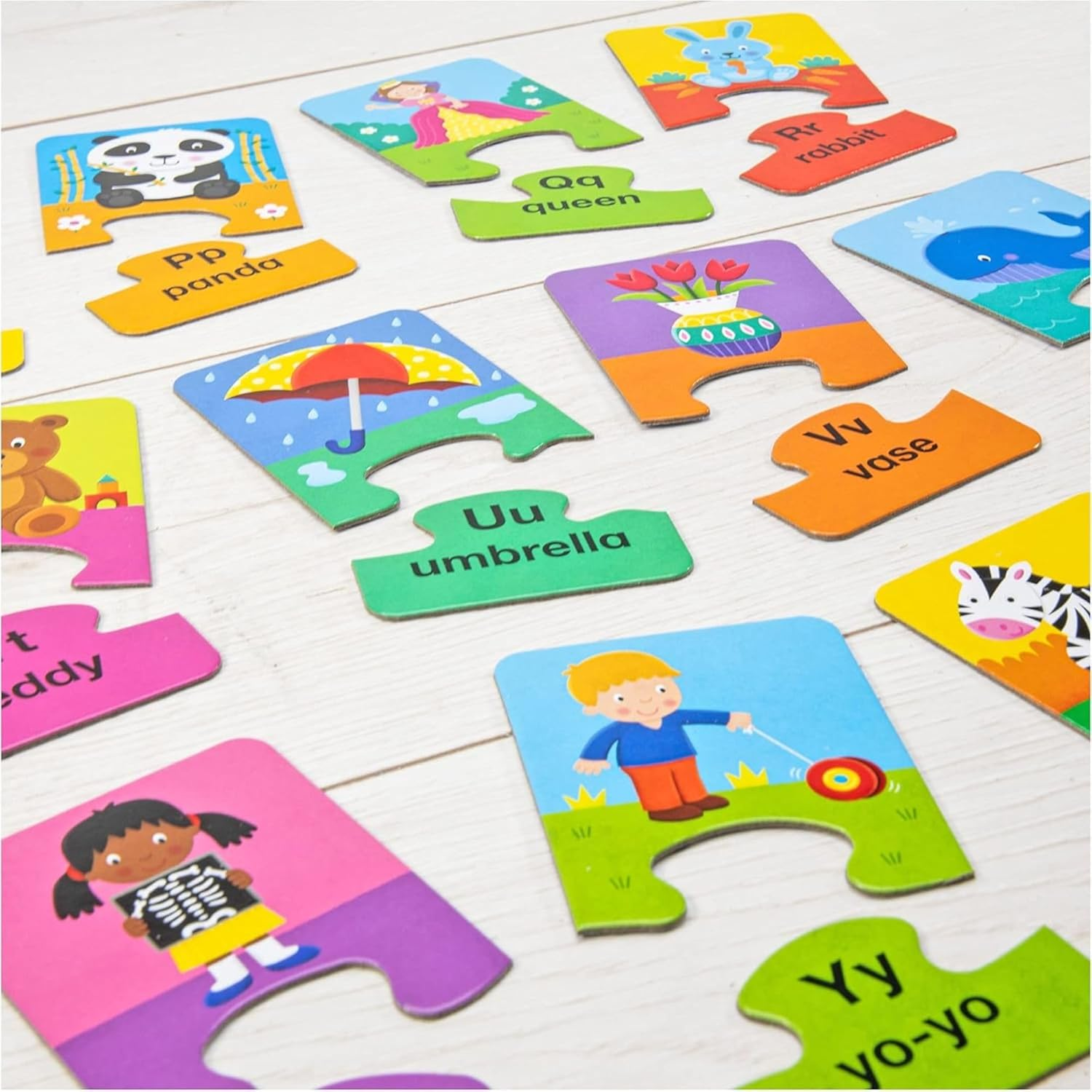 Galt Alphabet Puzzles &ndash; 26 Two-Piece Jigsaw Puzzles for Kids Age 3&ndash;5, Early Literacy & Matching Skills