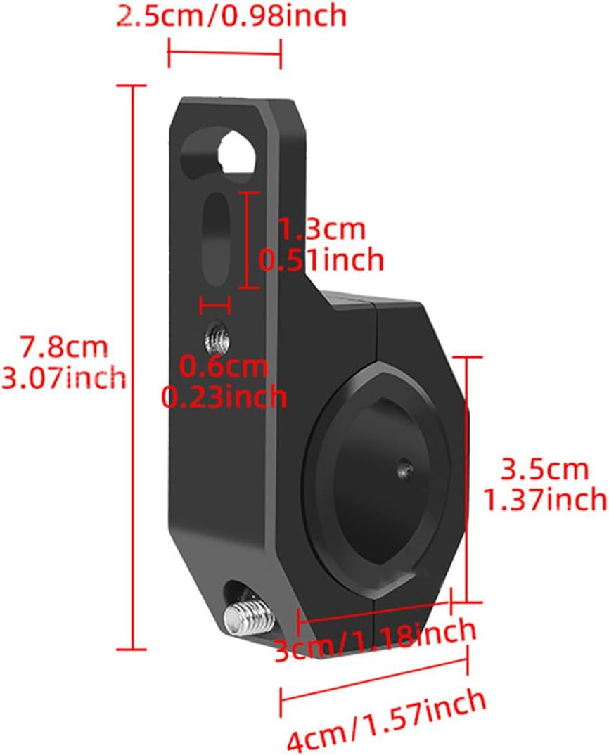 NUZAMAS Motorcycle Headlight Bracket Tubo Clamp Mount Kit Motorcycle Head Lamp Holder Aluminium Alloy Universal Clamp Bracket for Spotlight Camera Lamp Fog Light L01 image number 1