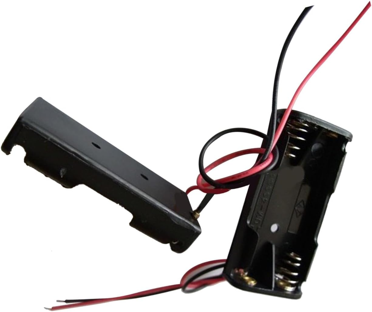 AAA Battery Holder Case, 3V Output Compact 2 AAA Batteries Box with Wire, for Various Devices image number 1