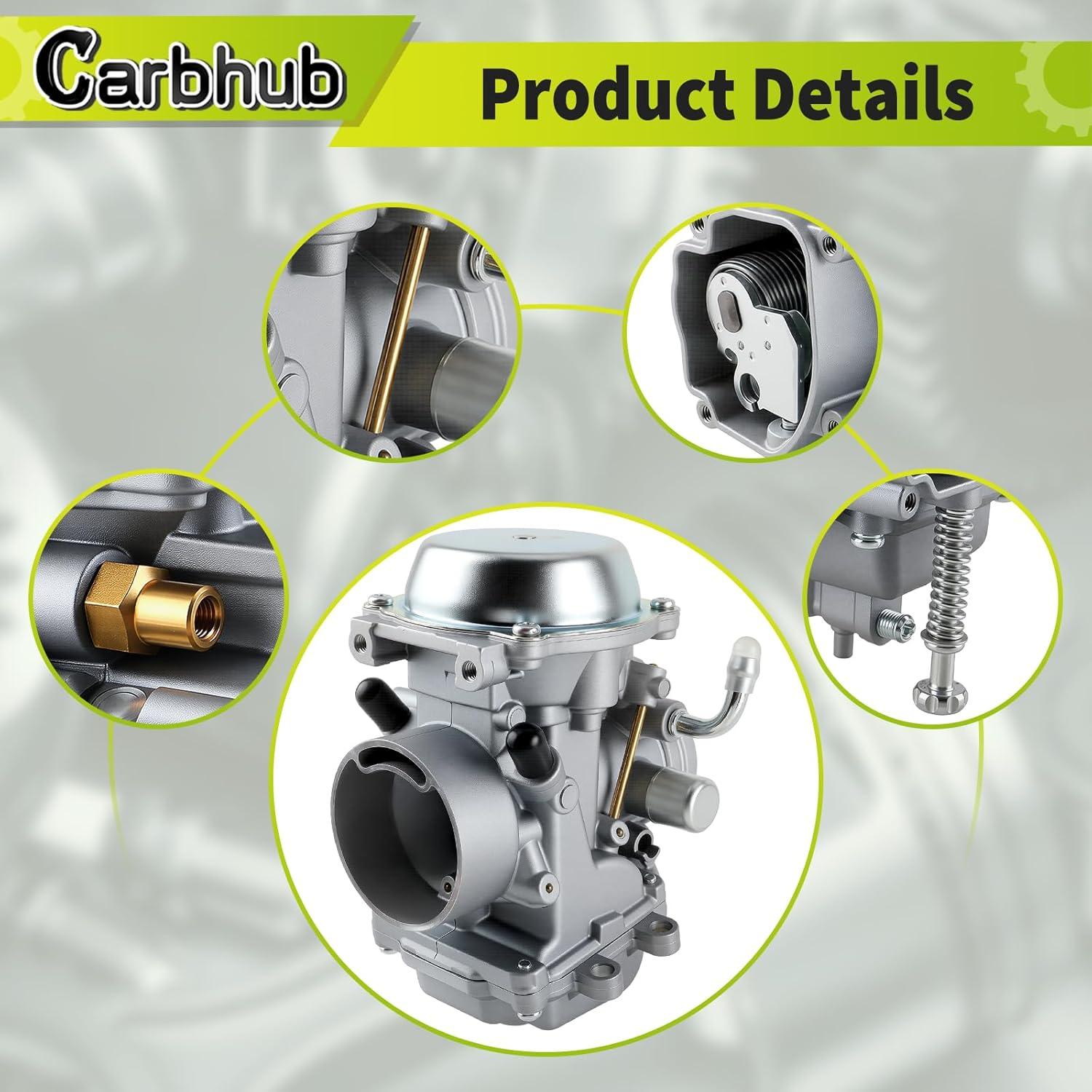 Carbhub Carburetor for Polaris Sportsman 400 HO Carburetor 4WD ATV Quad Carb 2001-2014, Polaris Sportsman 400 HO Carburetor image number 6