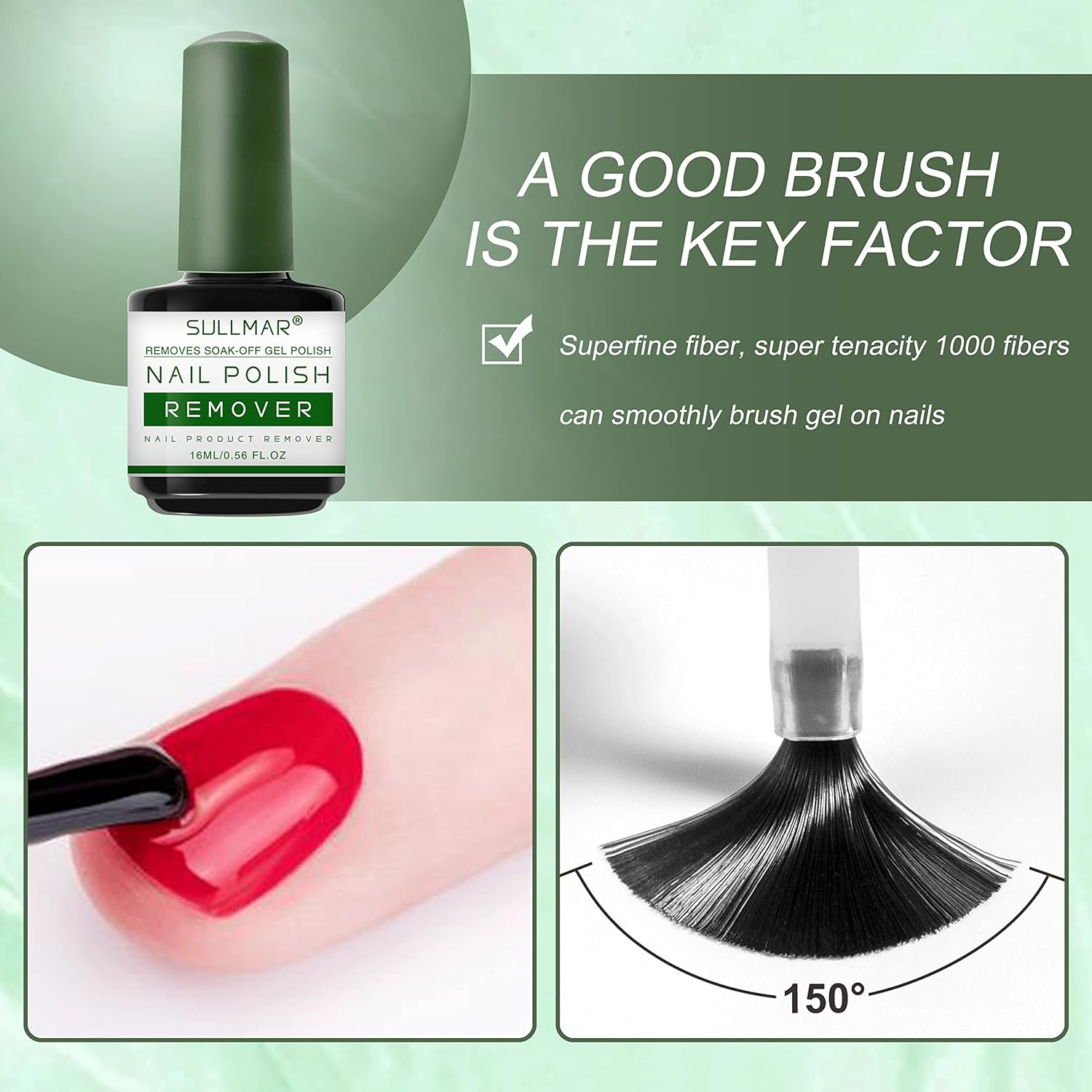 Nail Polish Remover for Nails 1-3 Minutes Easy and Quick Gel Remover for Nails Gel Nail Polish Remover Removedor De Esmalte Gel 15Ml