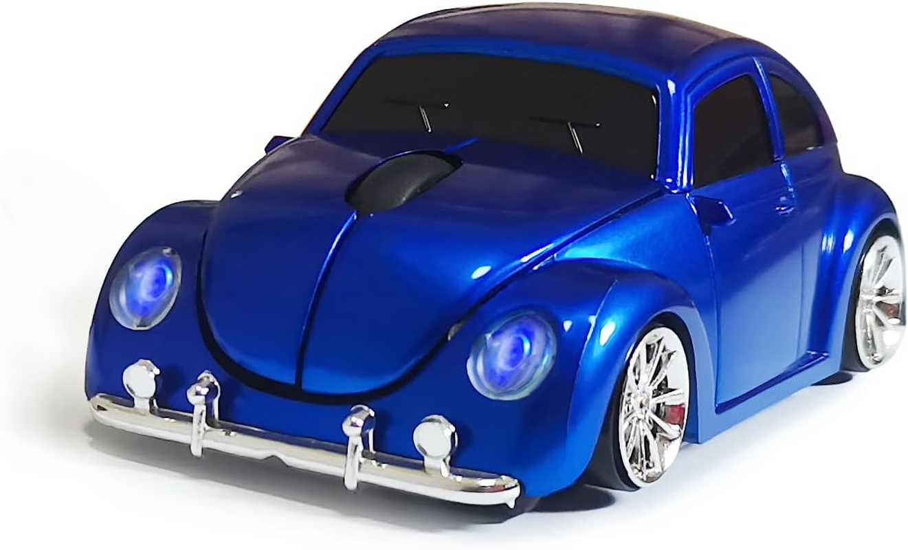 SDGSQHA Car Mouse for Computer, Cool and Cute Car-Shaped Mouse, Wireless 2.4Ghz Optical Mice for Laptop PC Mac (Black)