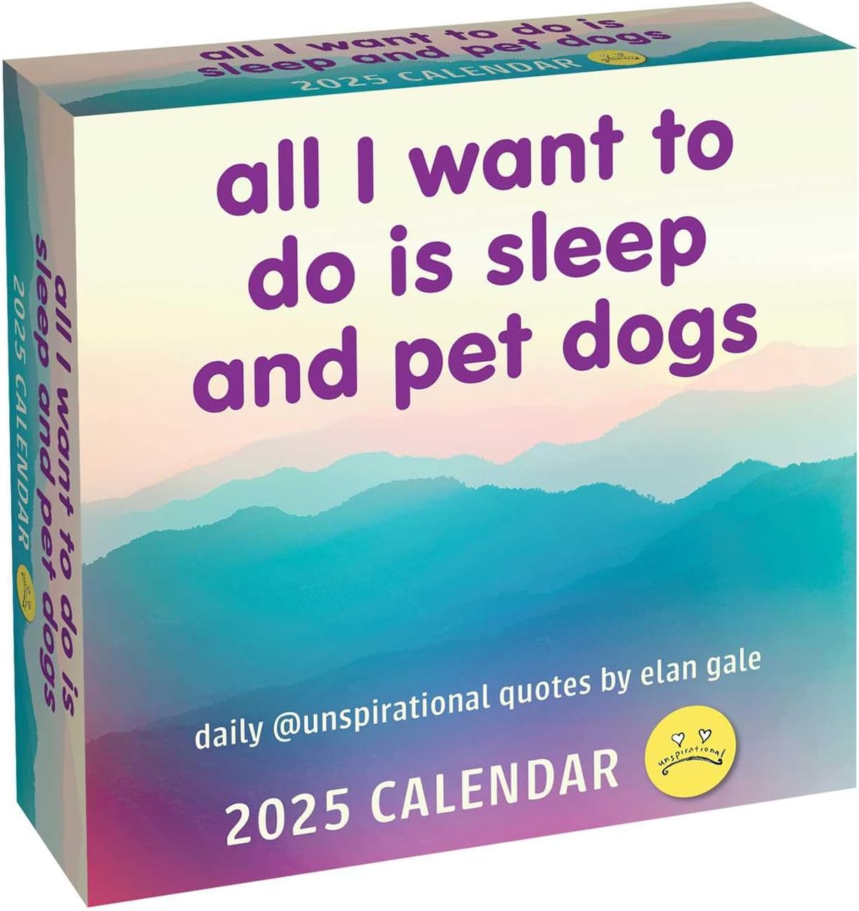 Unspirational 2025 Day-To-Day Calendar: All I Want to Do Is Sleep and Pet Dogs image number 4