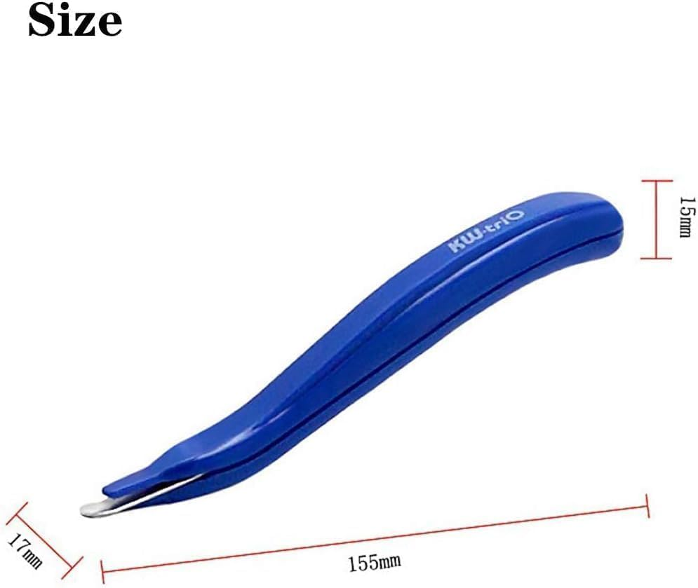 2Pcs Pink Portable Staple Remover,Staple Puller Tool Magnetic Head Staple Removal Tool Handheld Staple Puller,Pen Type Staple Remover Binding Supplies Office and School Products image number 1