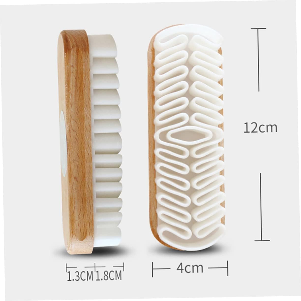 ANDRESLAD Suede Brush Car Seat Cleaning Brush for Interior Care, White Oil Suede Leather Cleaning Tool for Vehicle Upholstery, Suitable for Automotive Detailing image number 1